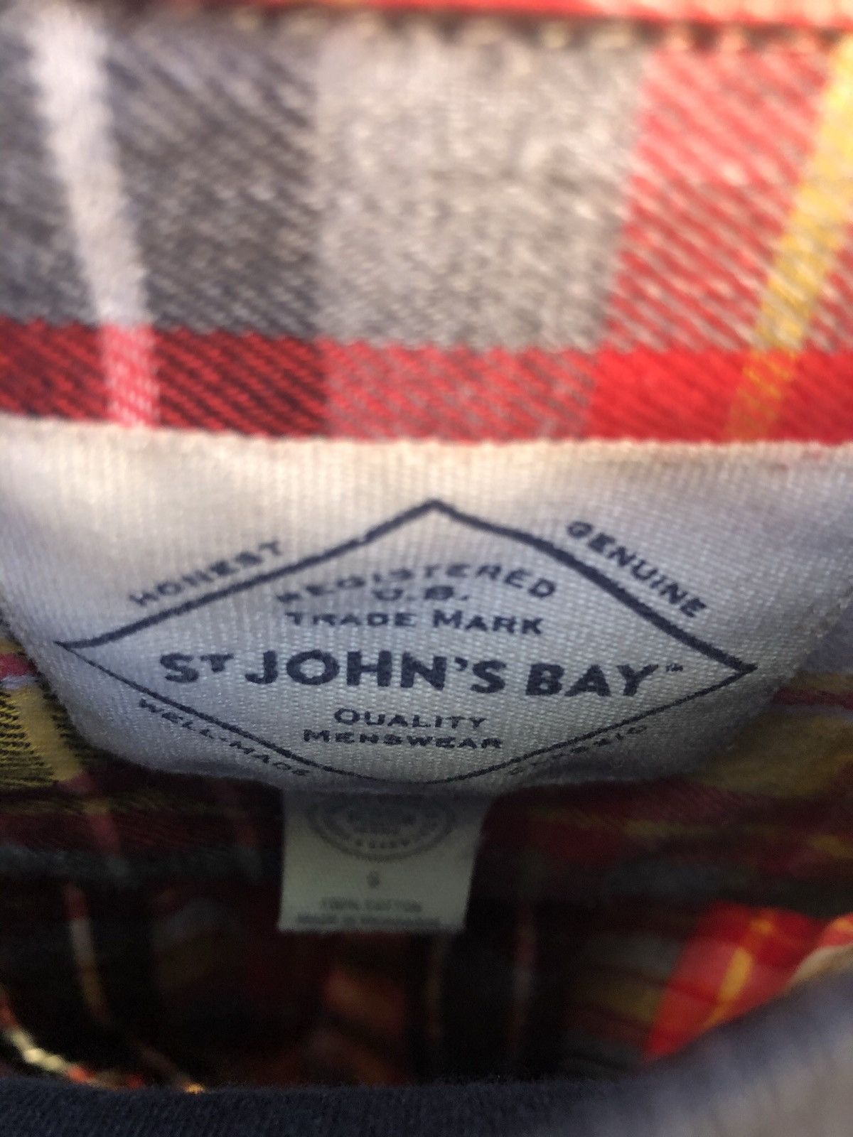 St. Johns Bay × Vintage St. John’s bay red/black/yellow vintage style flannel Size US S / EU 44-46 / 1 - 2 Thumbnail