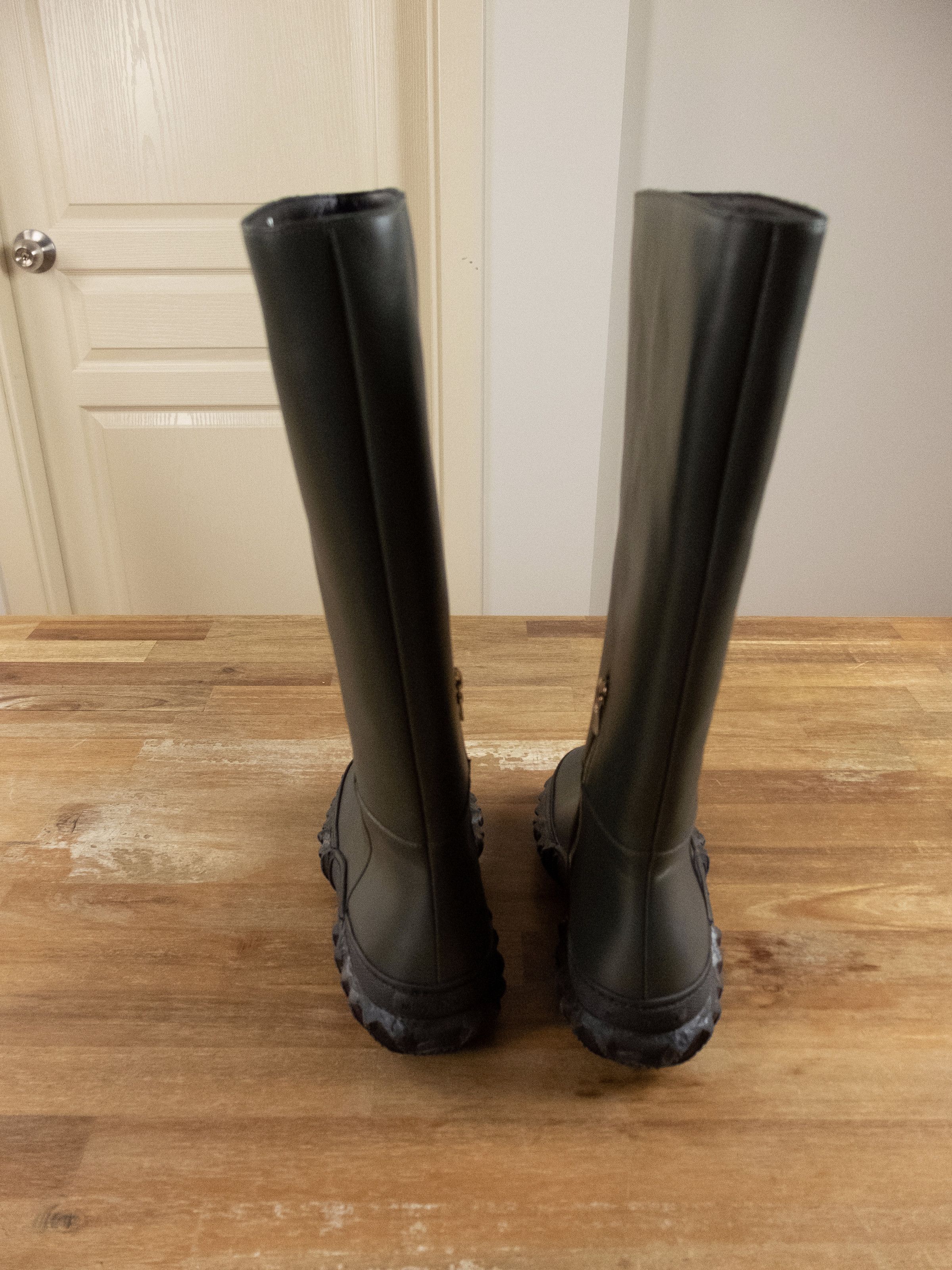 Marni MARNI dark green black knee high rubber sole leather boots 7 Size US 7 / IT 37 - 6 Thumbnail