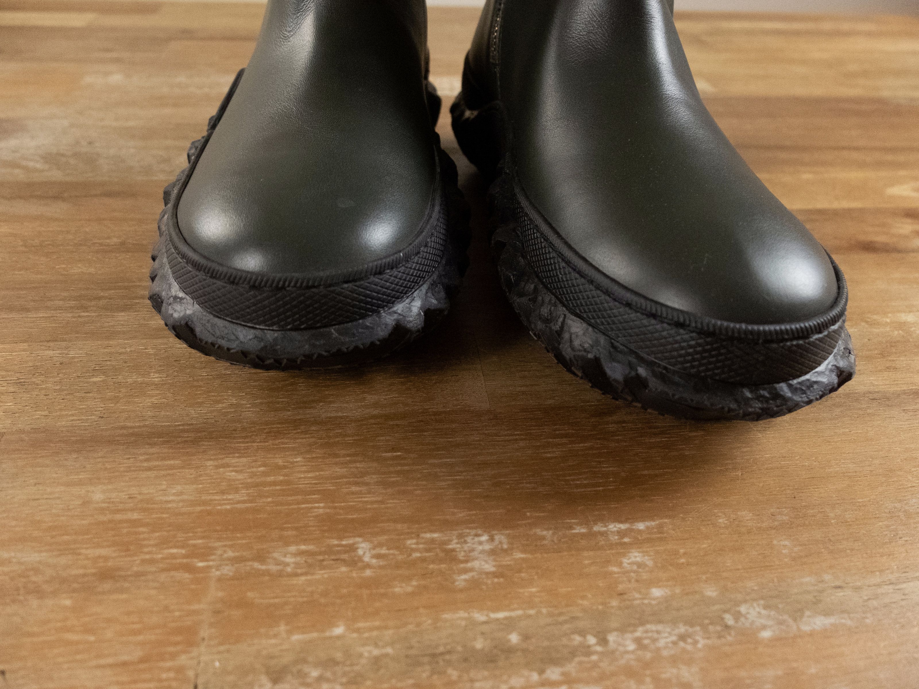 Marni MARNI dark green black knee high rubber sole leather boots 7 Size US 7 / IT 37 - 7 Thumbnail