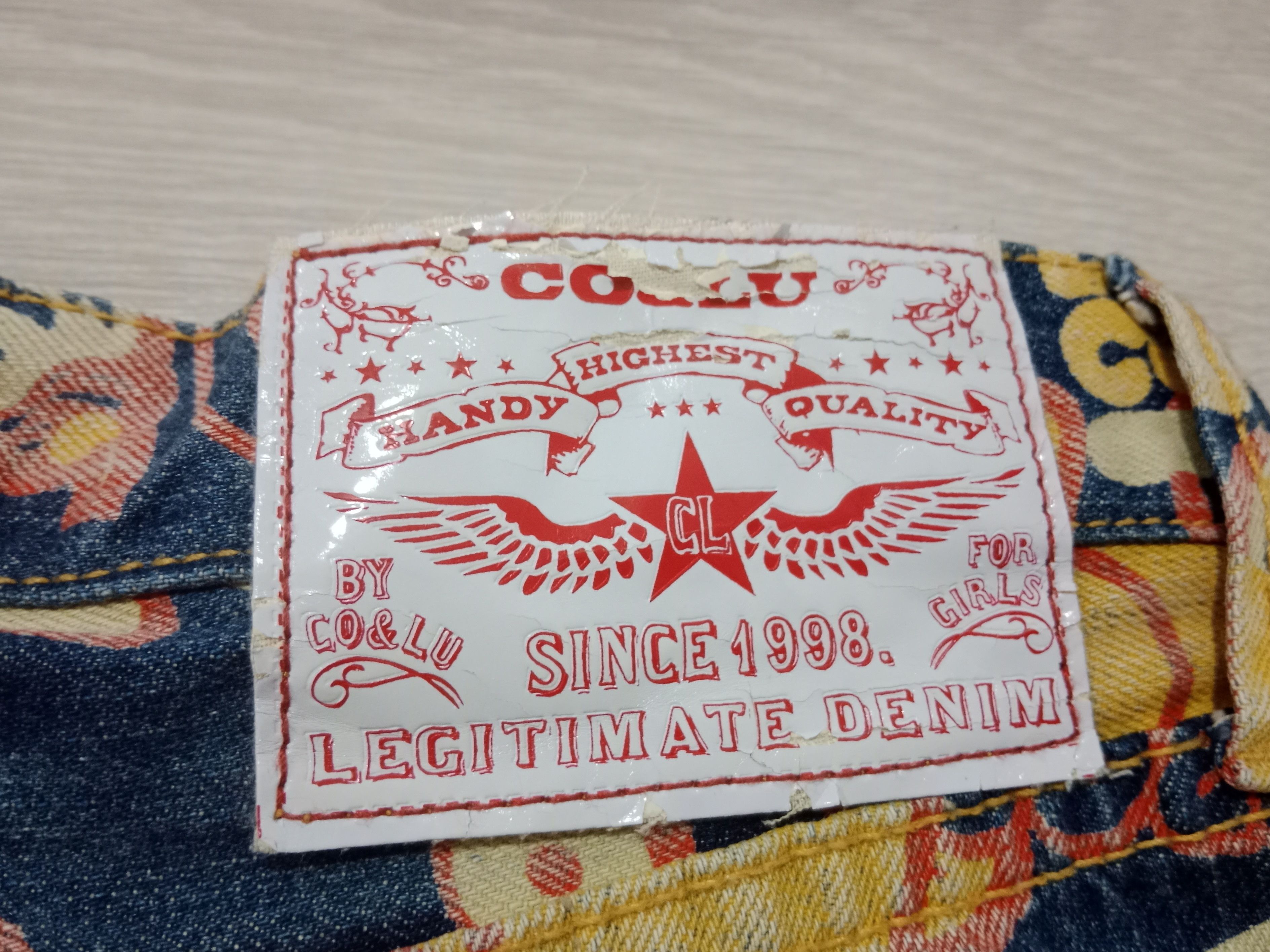 Hysteric Glamour Rare 🇯🇵🎌 Co&Lu Sunny Colors Jeans Size US 31 - 9 Thumbnail