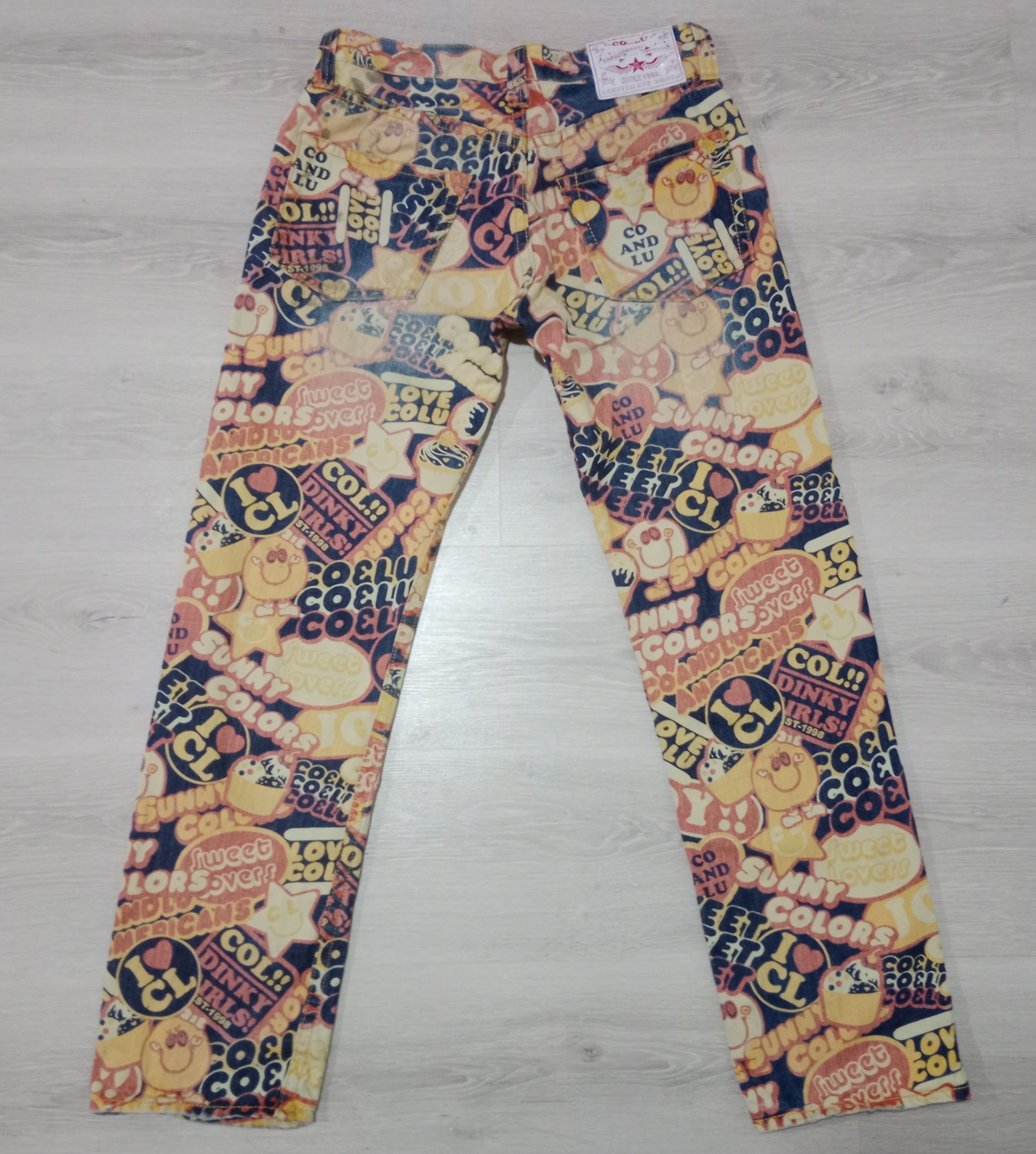 Hysteric Glamour Rare 🇯🇵🎌 Co&Lu Sunny Colors Jeans Size US 31 - 5 Thumbnail