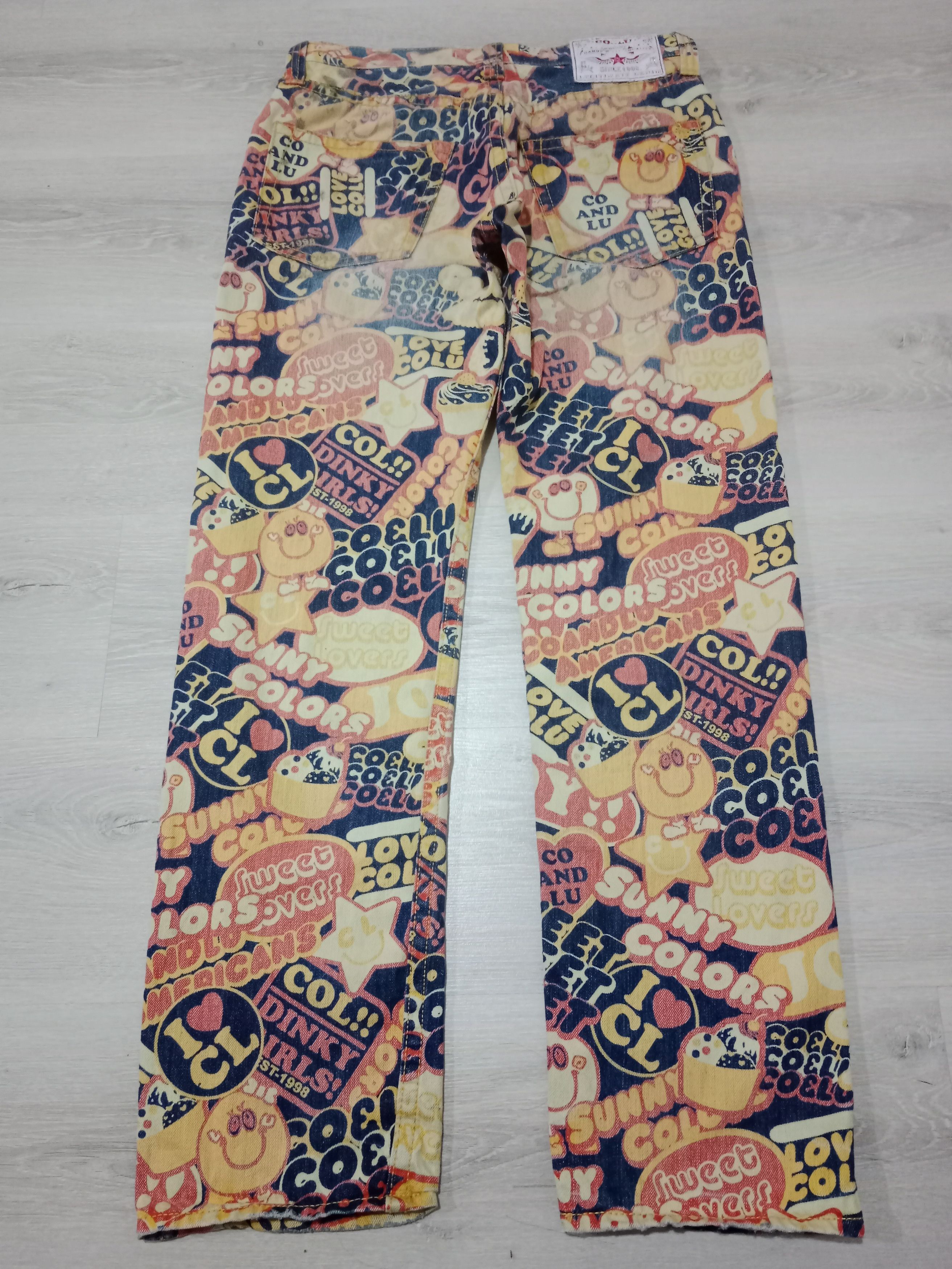 Hysteric Glamour Rare 🇯🇵🎌 Co&Lu Sunny Colors Jeans Size US 31 - 6 Thumbnail