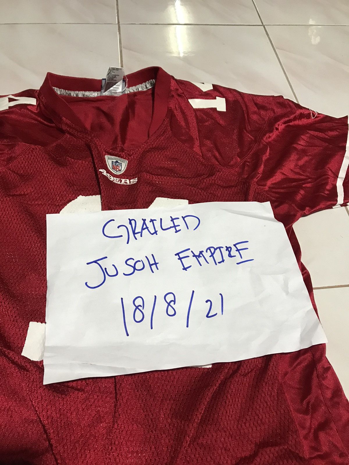 NFL × Reebok 49ERS NFL TEAM JERSEY BY REEBOK Size US XL / EU 56 / 4 - 11 Thumbnail