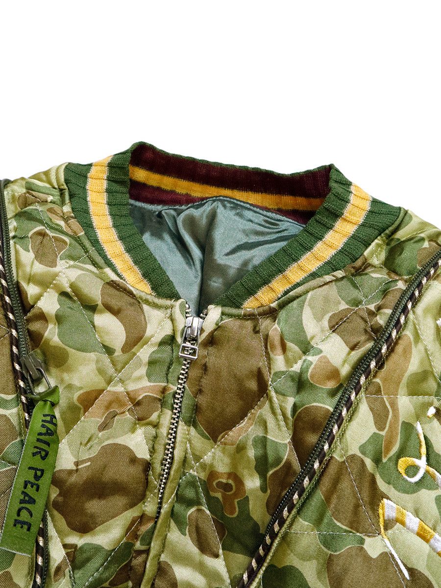 Kapital KAPITAL Rayon Camo Beautiful Vietnam Sham Bomber Jacket Size US XL / EU 56 / 4 - 5 Thumbnail