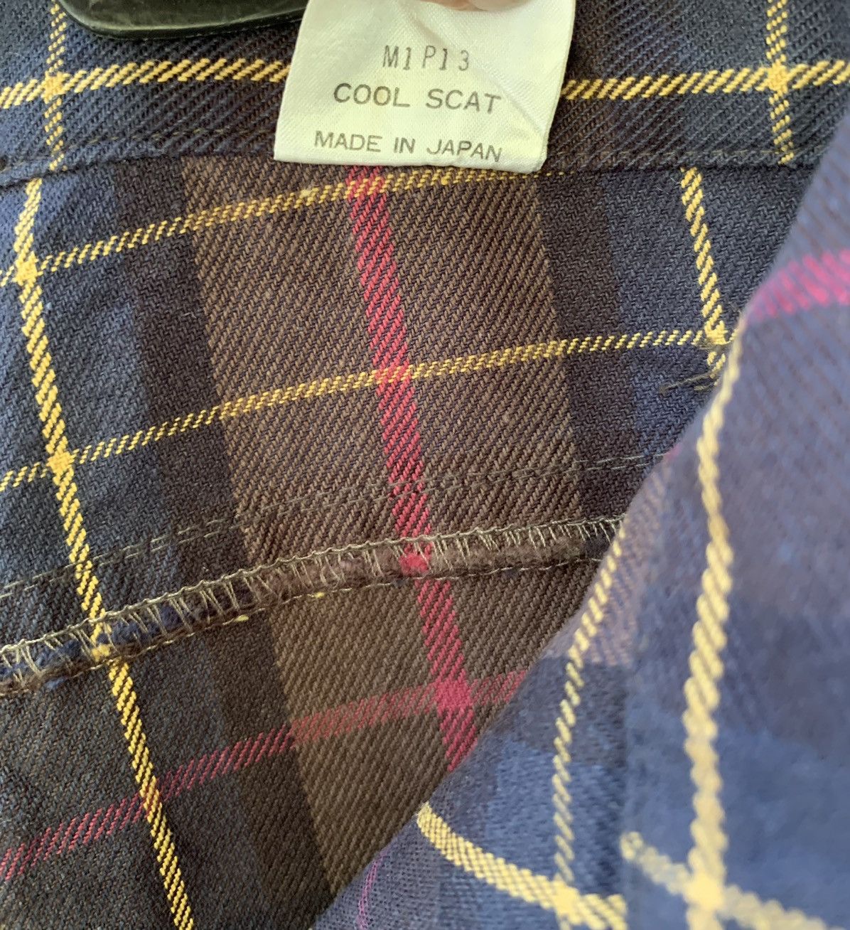Japanese Brand Cool Scat Red Tartan Plaid Checkered Cargo Pants Punk Style Size US 28 / EU 44 - 10 Thumbnail