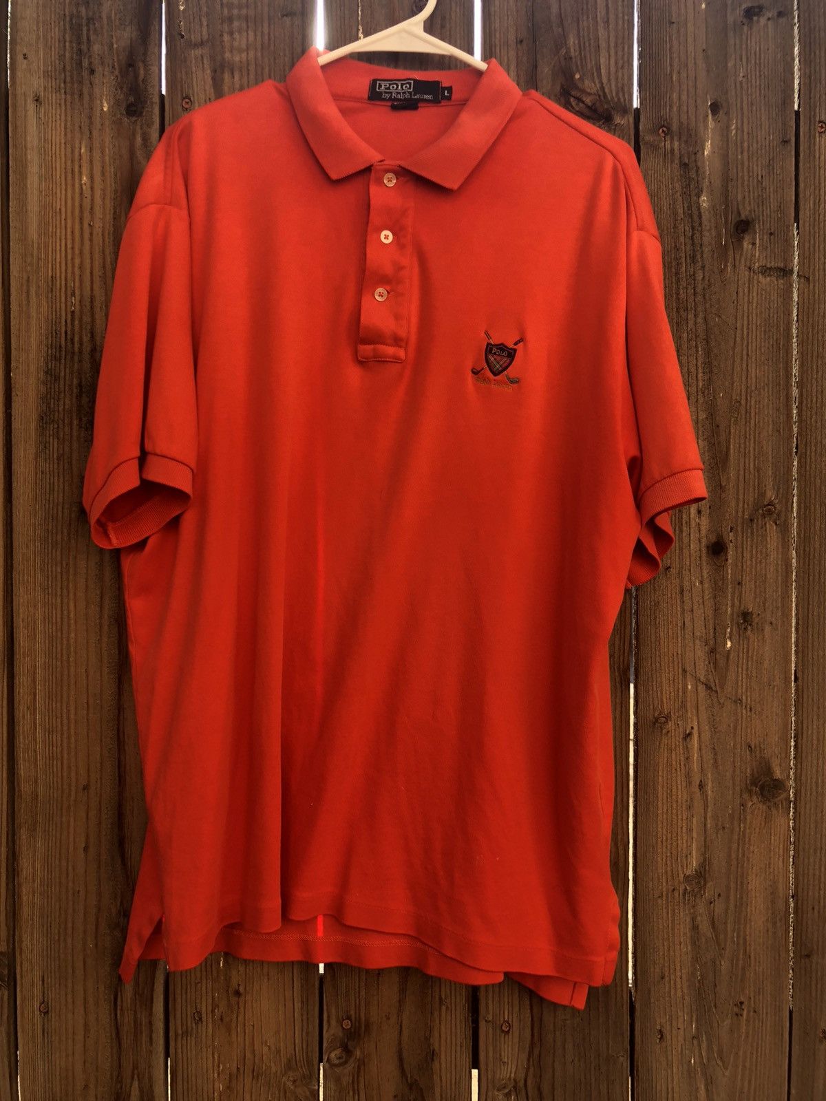 Polo Ralph Lauren Orange Polo Ralph Lauren Polo Size US L / EU 52-54 / 3 - 1 Thumbnail