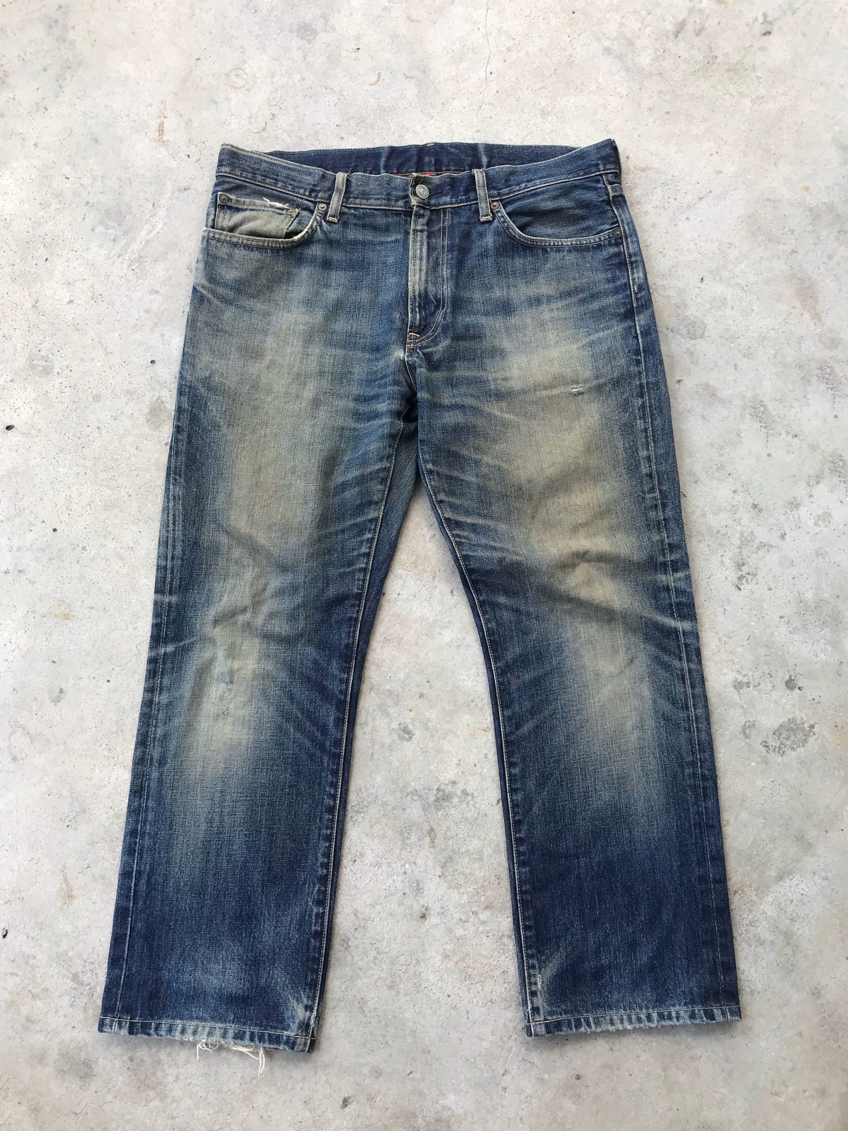 JW Anderson × Uniqlo Uniqlo x JW Anderson rusty wash denim jeans 34x27 Size US 34 / EU 50 - 1 Thumbnail