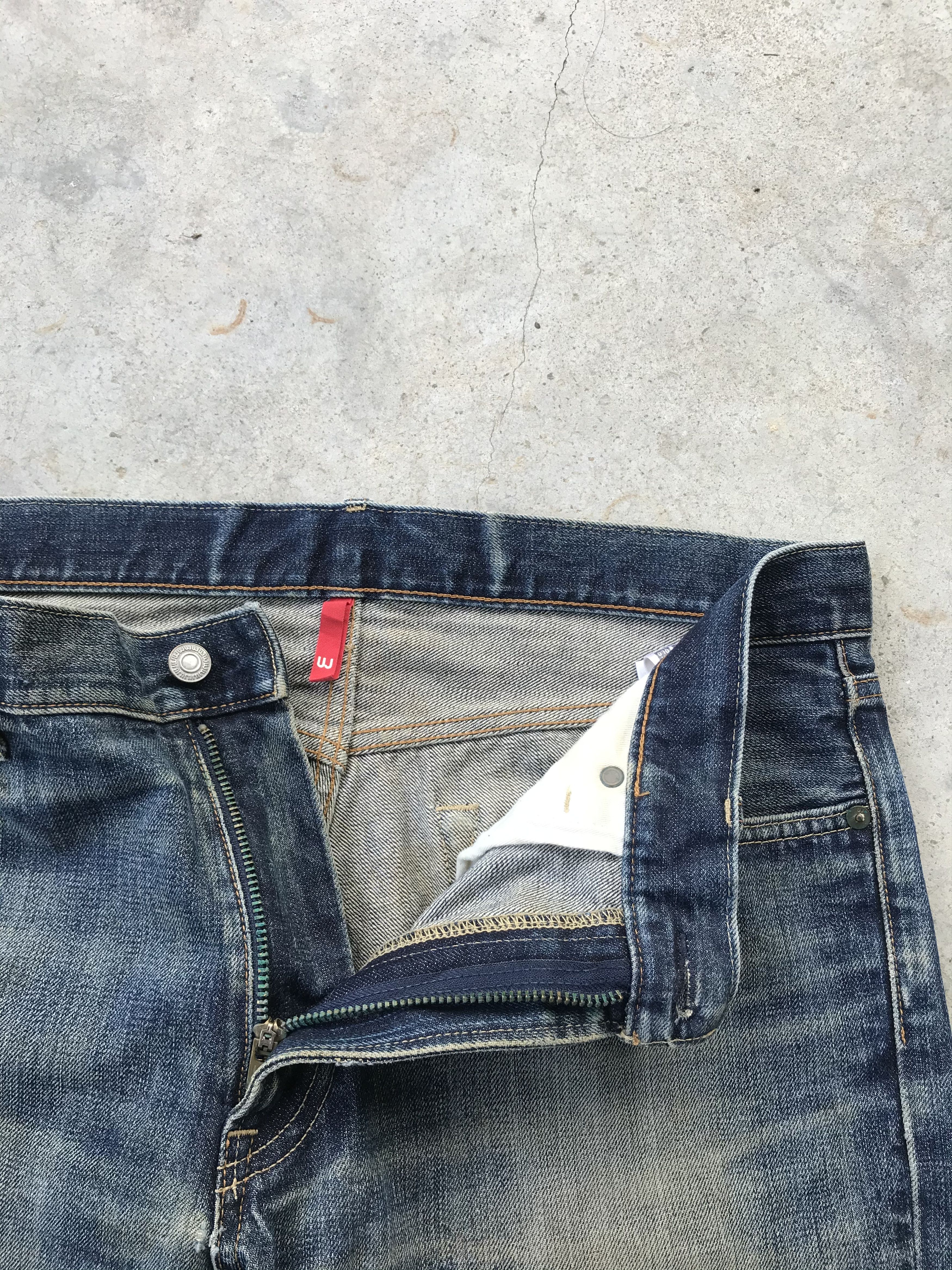 JW Anderson × Uniqlo Uniqlo x JW Anderson rusty wash denim jeans 34x27 Size US 34 / EU 50 - 4 Thumbnail
