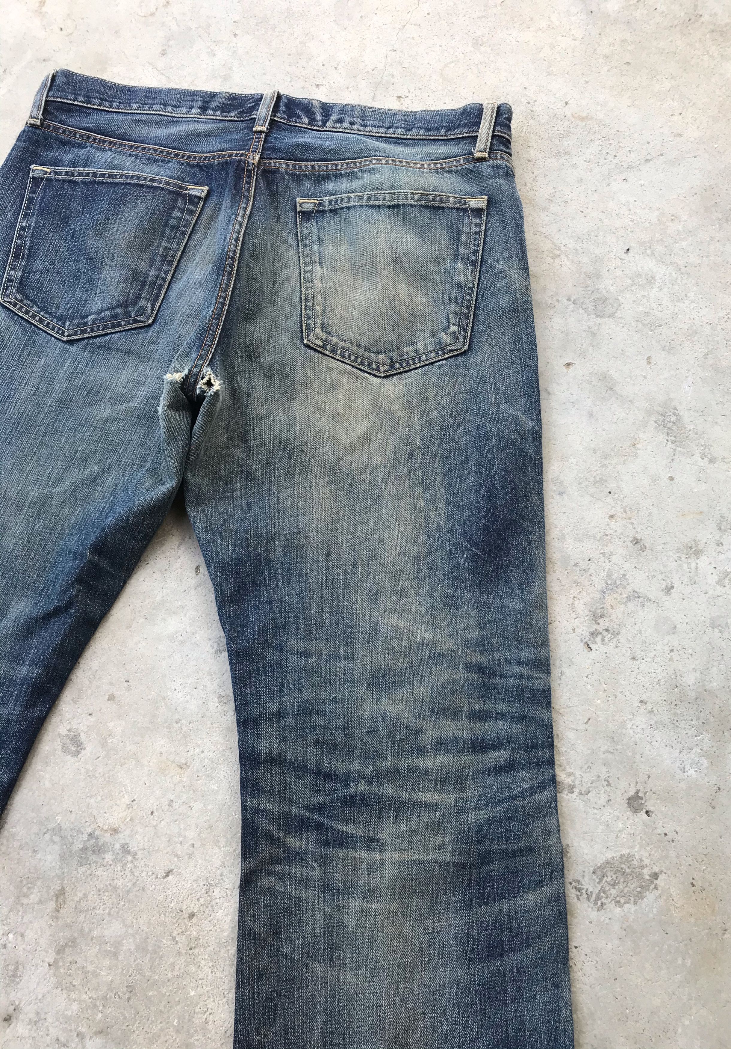 JW Anderson × Uniqlo Uniqlo x JW Anderson rusty wash denim jeans 34x27 Size US 34 / EU 50 - 5 Thumbnail