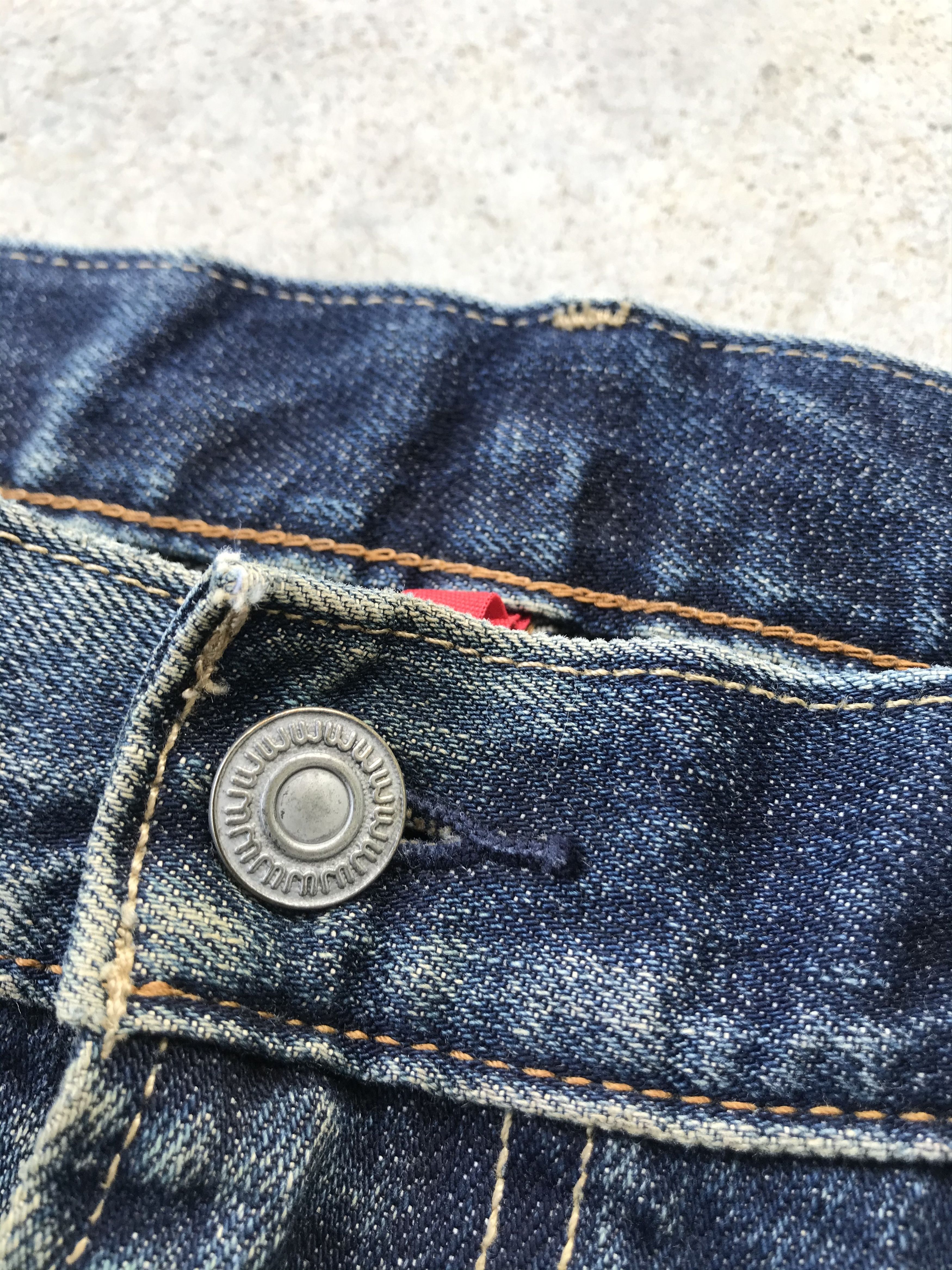 JW Anderson × Uniqlo Uniqlo x JW Anderson rusty wash denim jeans 34x27 Size US 34 / EU 50 - 3 Thumbnail