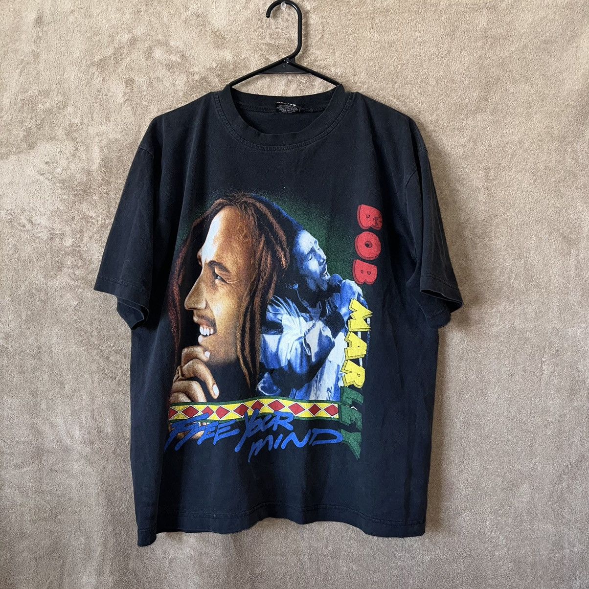 Band Tees × Vintage Vintage Red Hot Bob Marley Free Your Mind T Shirt Size US M / EU 48-50 / 2 - 1 Thumbnail