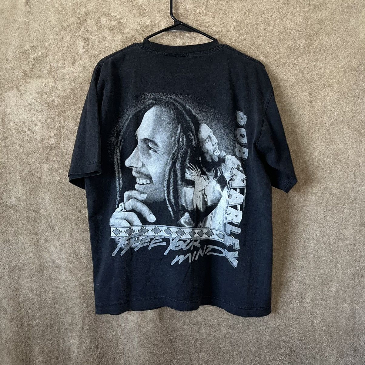 Band Tees × Vintage Vintage Red Hot Bob Marley Free Your Mind T Shirt Size US M / EU 48-50 / 2 - 2 Thumbnail
