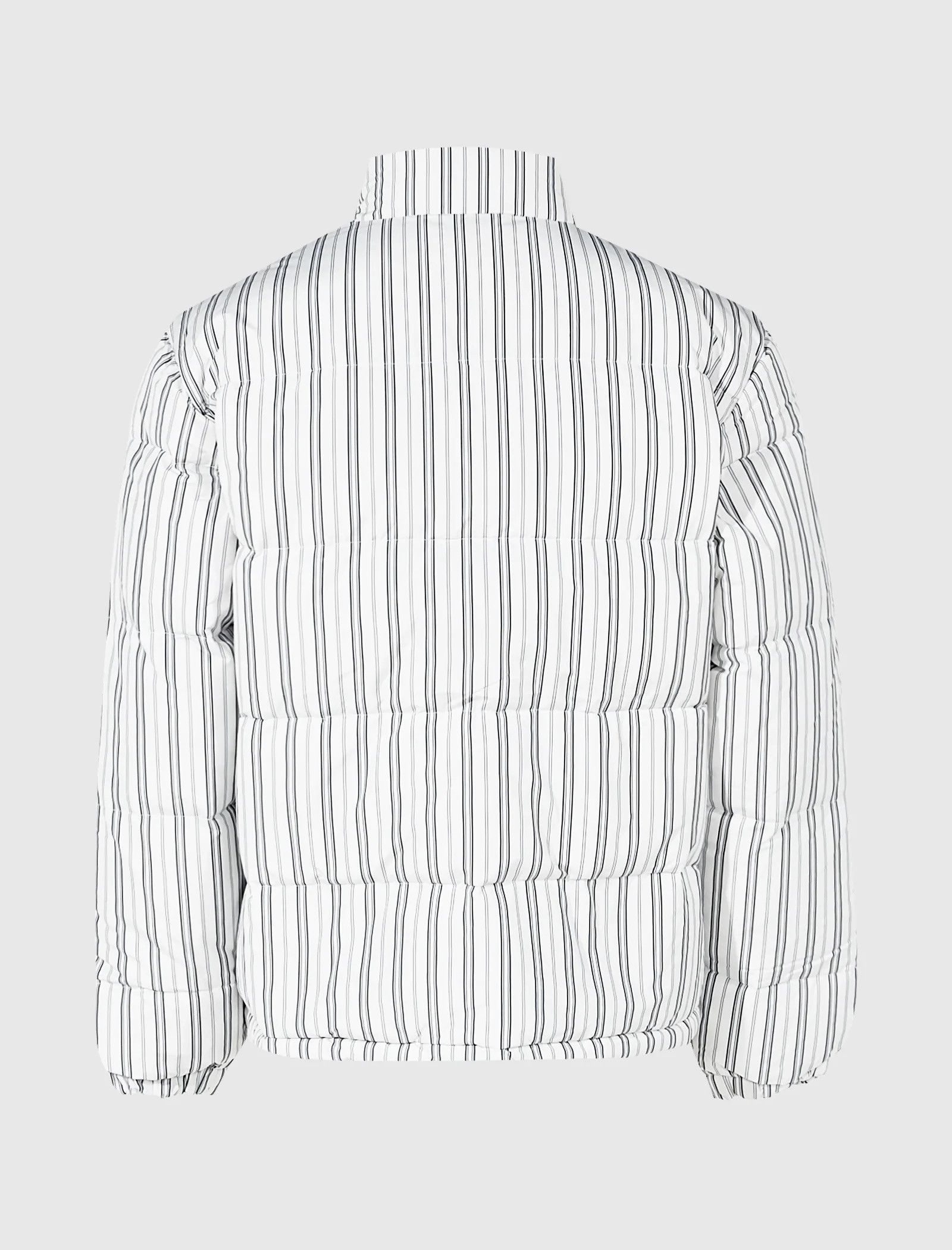 Stussy STRIPE DOWN PUFFER JACKET - BONE Size US XL / EU 56 / 4 - 3 Thumbnail