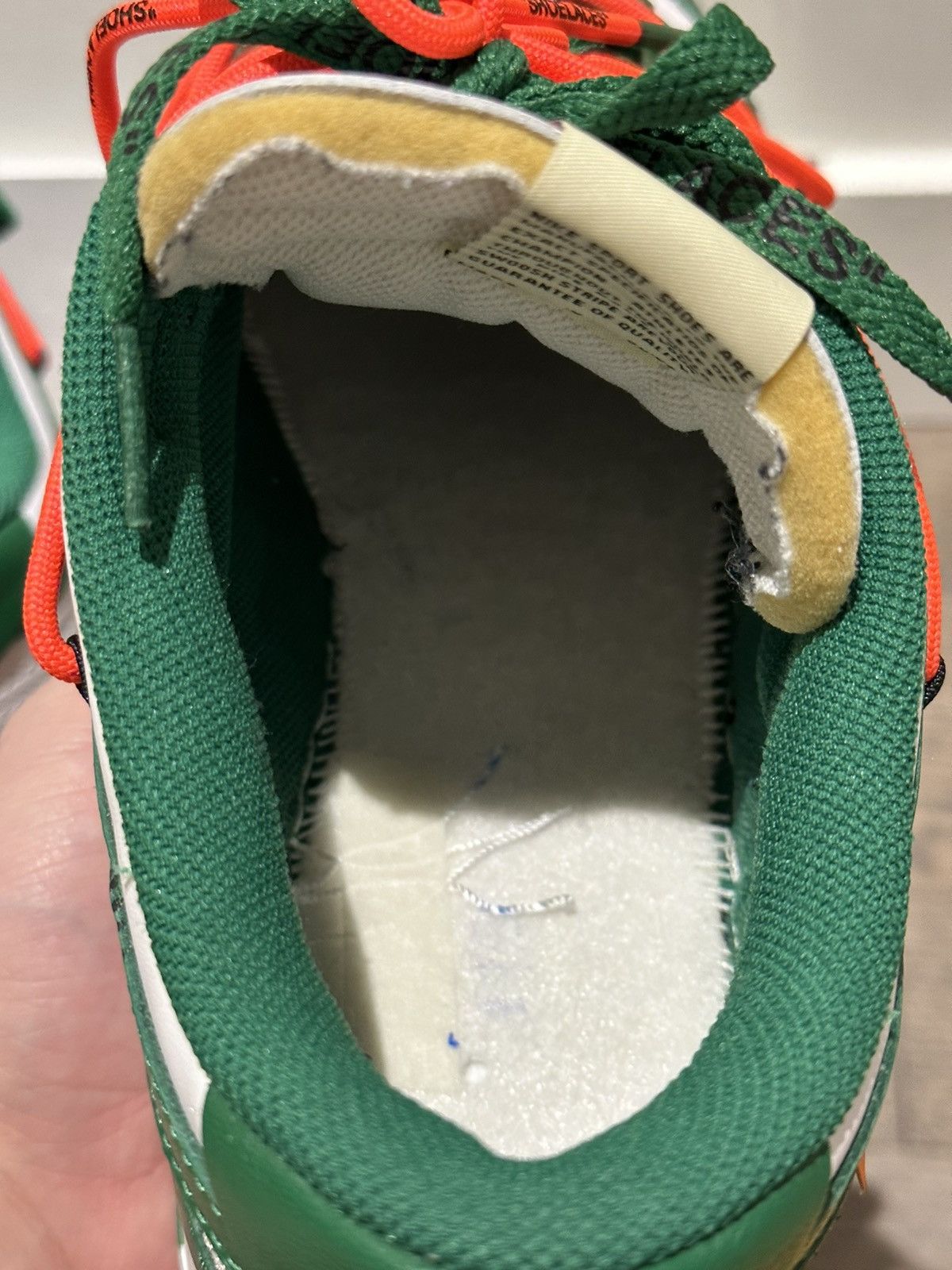 Nike × Off-White Nike Offwhite Pine Green Dunk Low Size US 10 / EU 43 - 13 Thumbnail