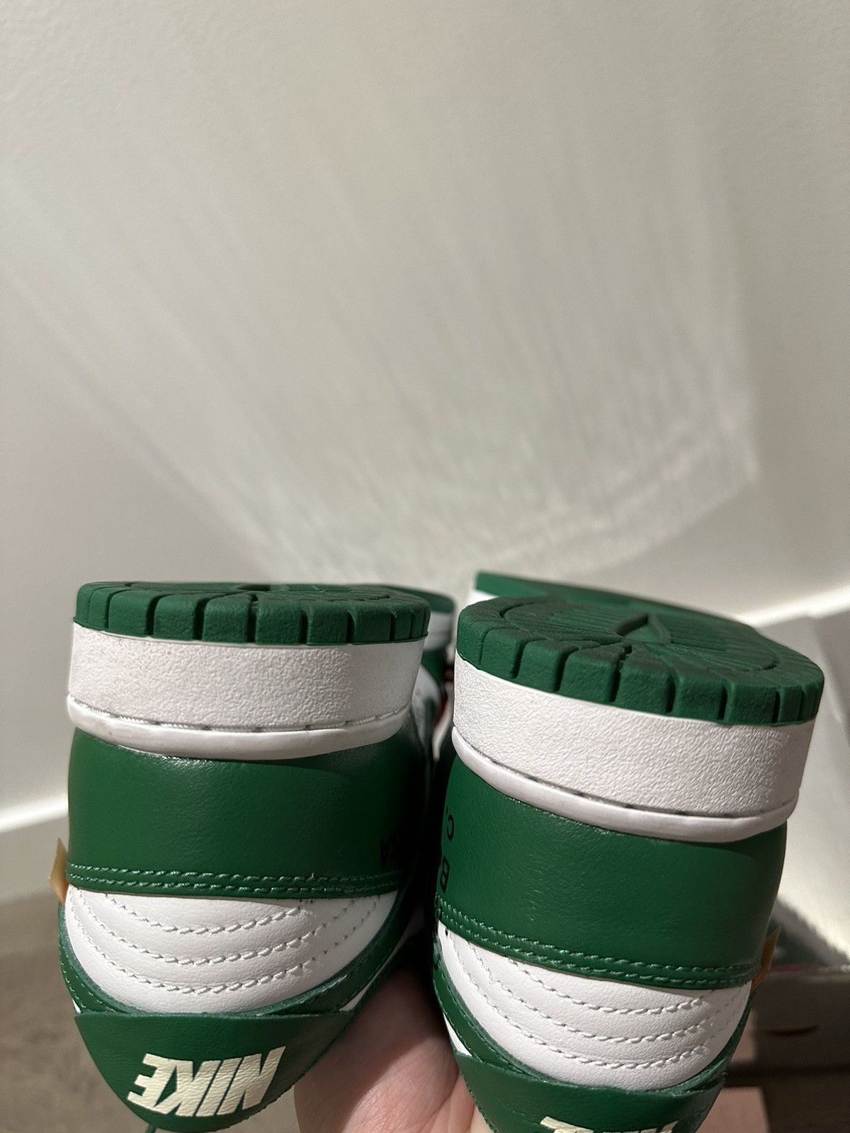 Nike × Off-White Nike Offwhite Pine Green Dunk Low Size US 10 / EU 43 - 5 Thumbnail