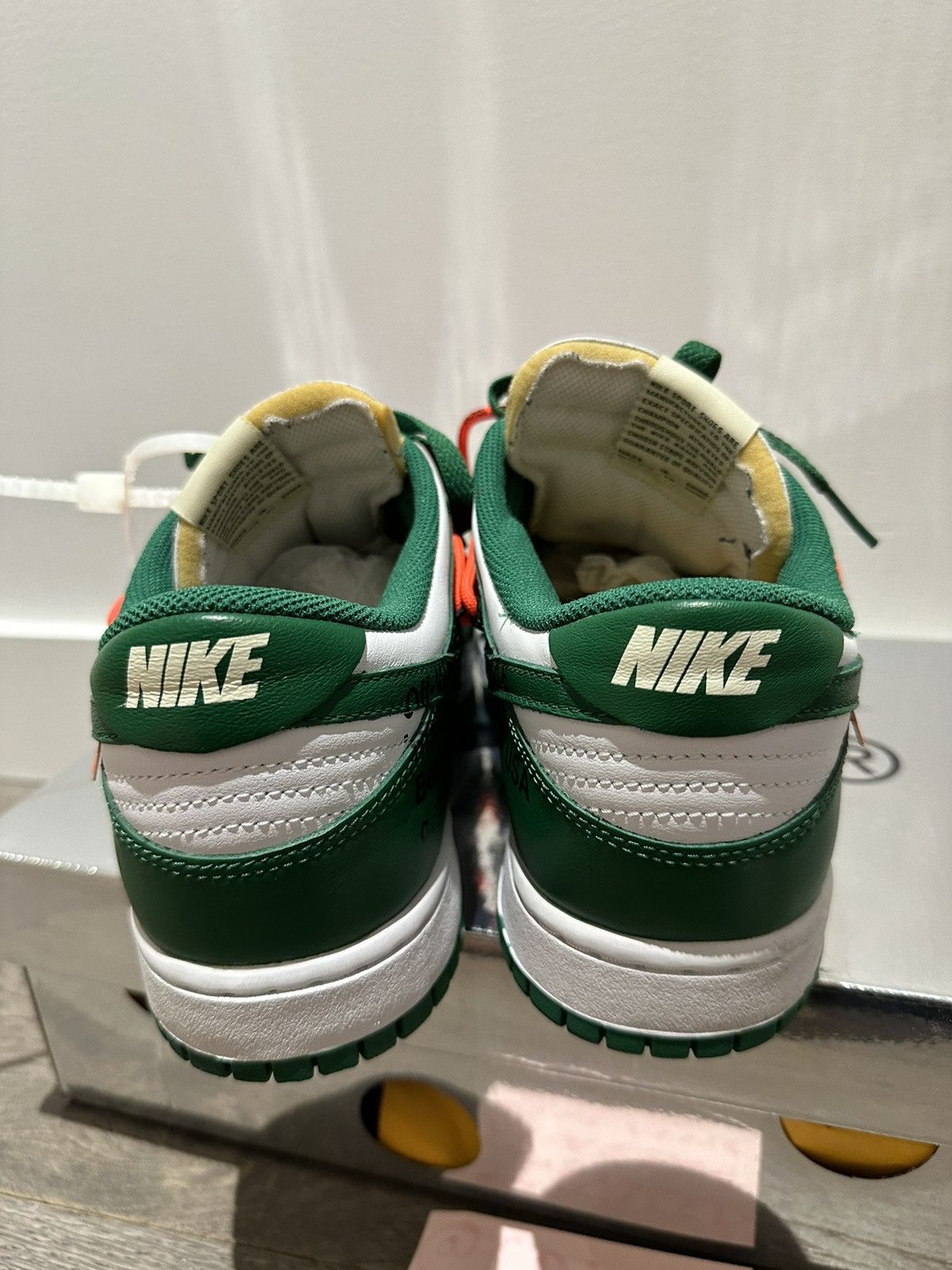 Nike × Off-White Nike Offwhite Pine Green Dunk Low Size US 10 / EU 43 - 3 Thumbnail
