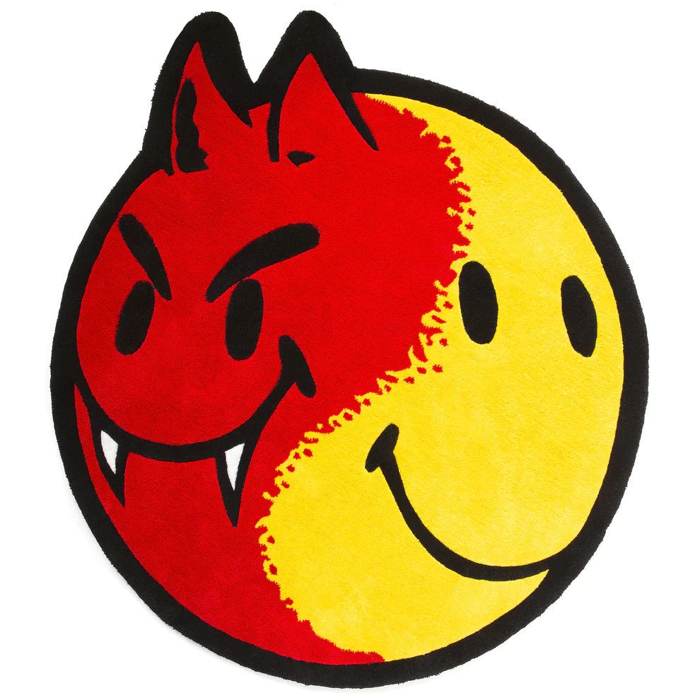 Market Chinatown Market Smiley Good VS Evil Rug Size ONE SIZE - 2 Thumbnail