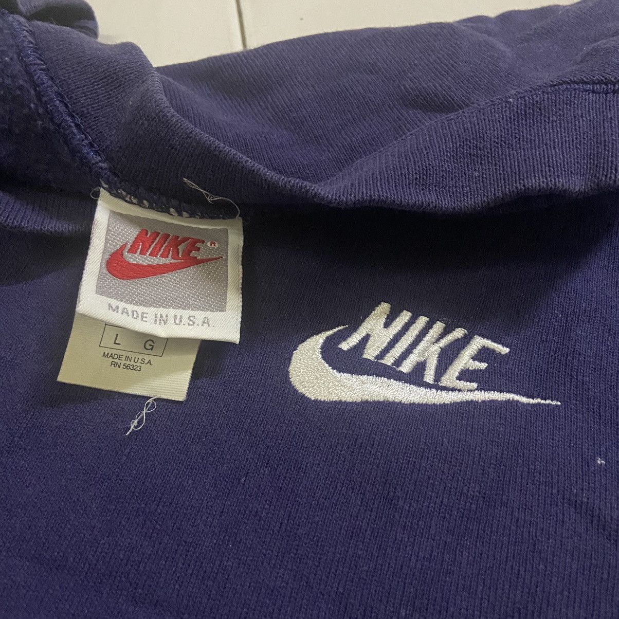 Nike Vintage 90s nike grey tag sweatshirt pullover Size US XL / EU 56 / 4 - 3 Thumbnail