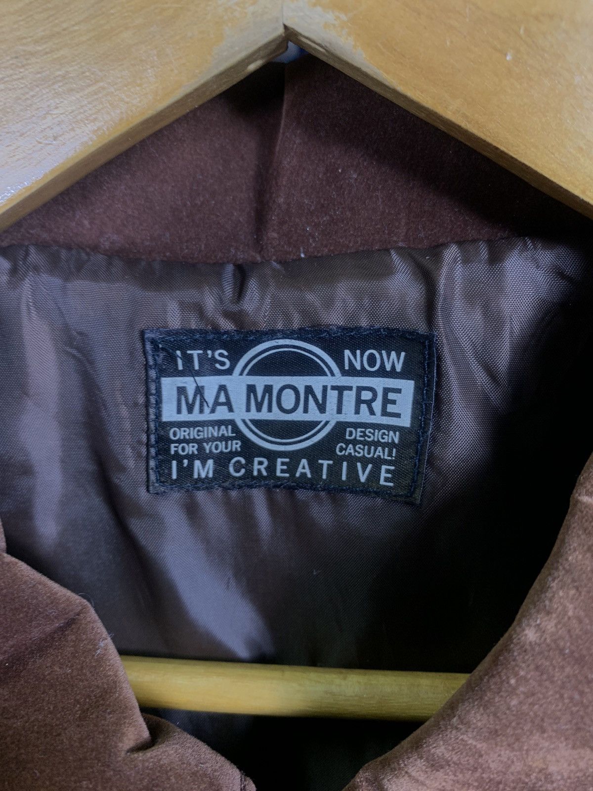 Japanese Brand Vintage MA MONTRE Trucker Jacket Design Casual Crop Jacket Size US L / EU 52-54 / 3 - 4 Thumbnail