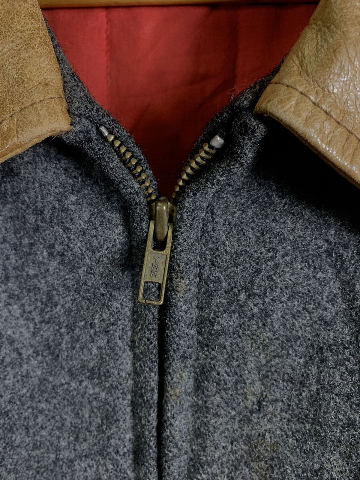 If Six Was Nine Vintage Japanese Brand Altier Sab Wool Leather Bomber Jacket Size US L / EU 52-54 / 3 - 3 Thumbnail