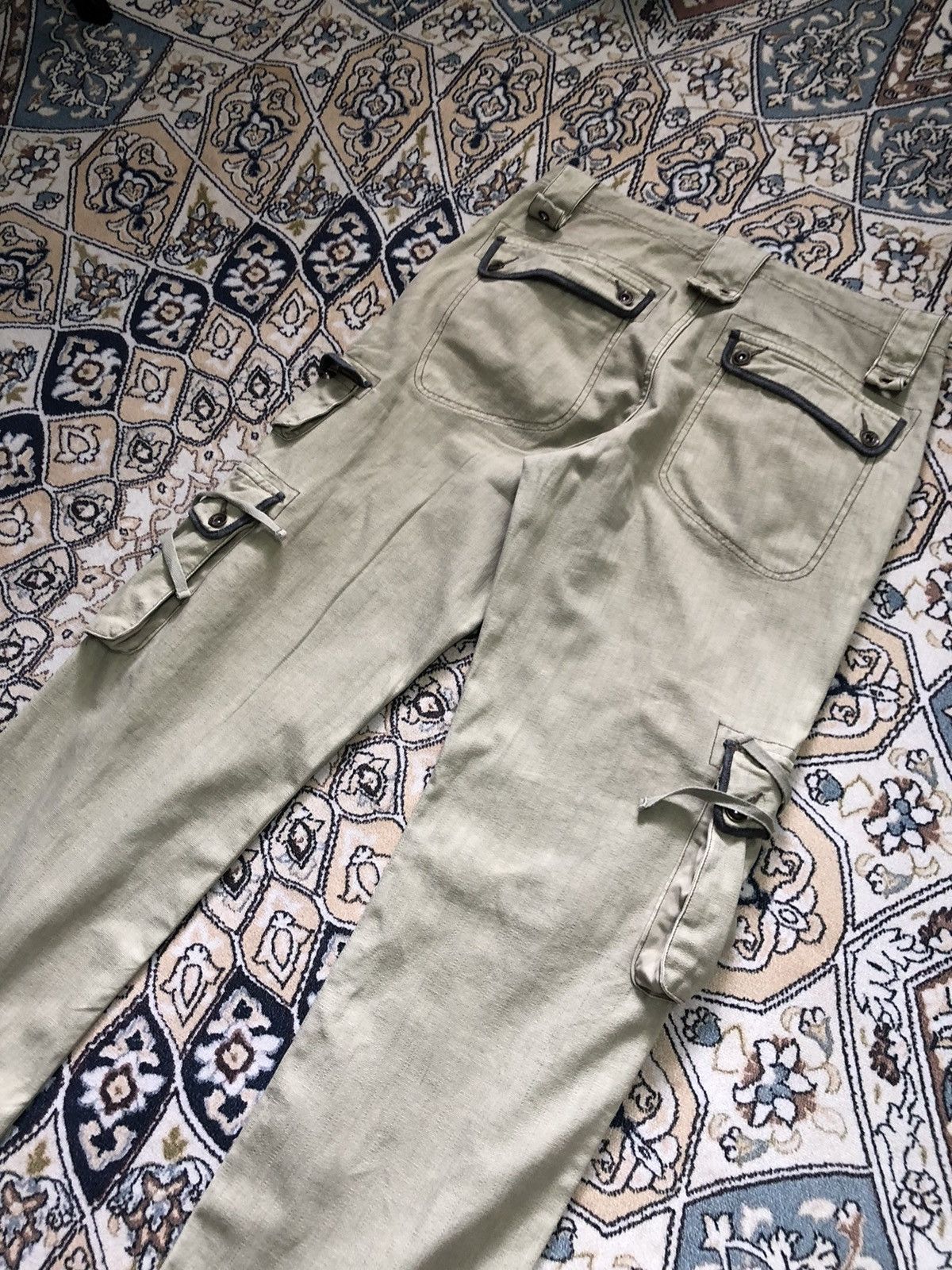Japanese Brand Vintage Sumu INTL Military Style Cargo Pants Size US 34 / EU 50 - 17 Thumbnail