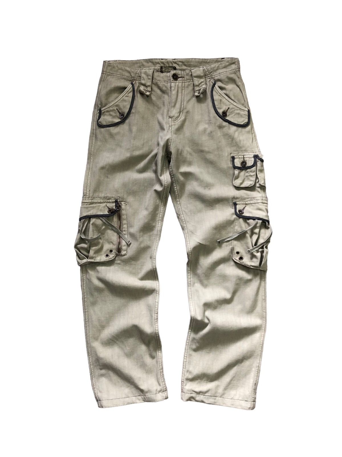 Japanese Brand Vintage Sumu INTL Military Style Cargo Pants Size US 34 / EU 50 - 1 Thumbnail