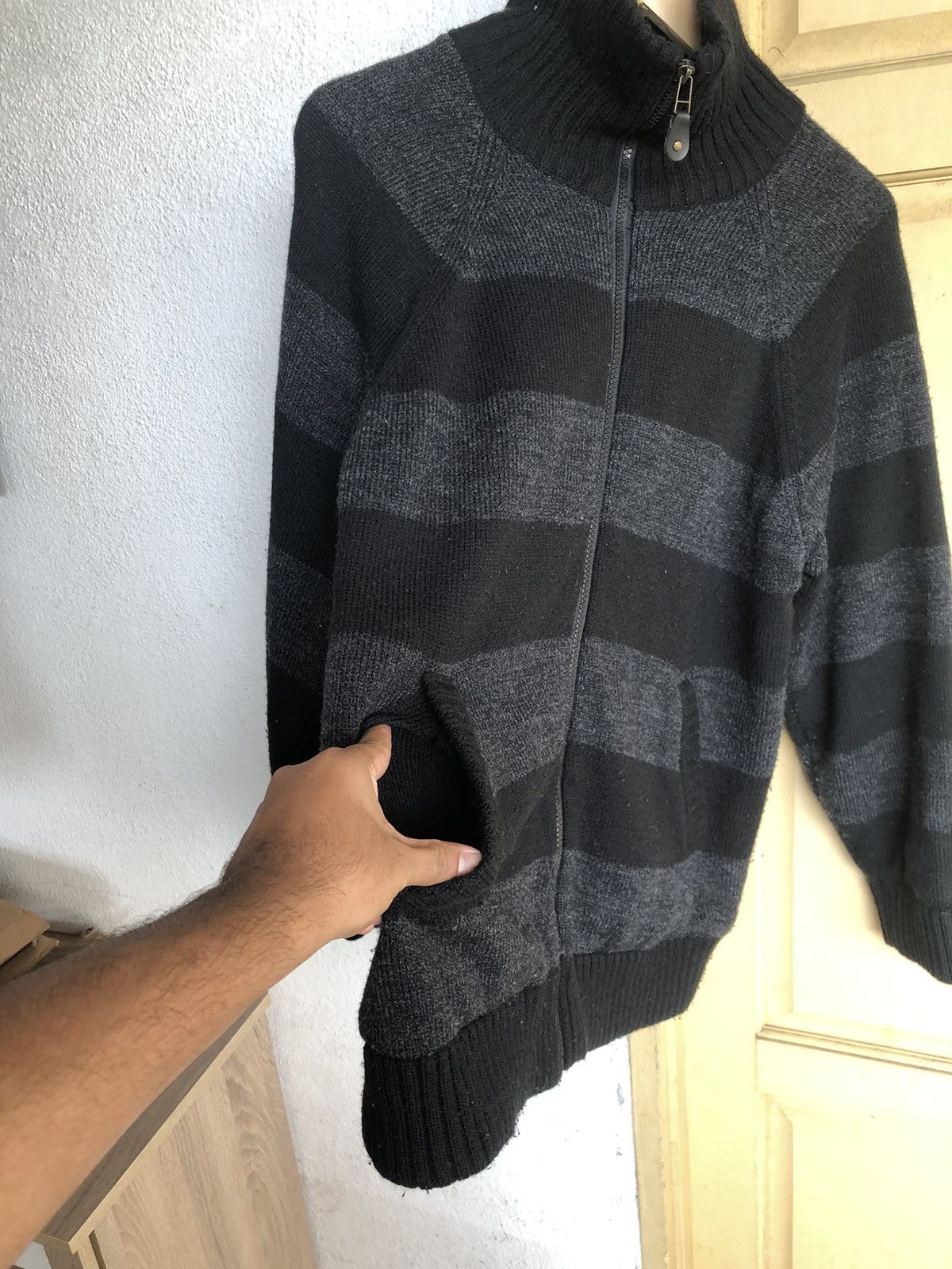 Japanese Brand GENERATE Stripes Minimalist Knit Warm Sweater Size US L / EU 52-54 / 3 - 7 Thumbnail