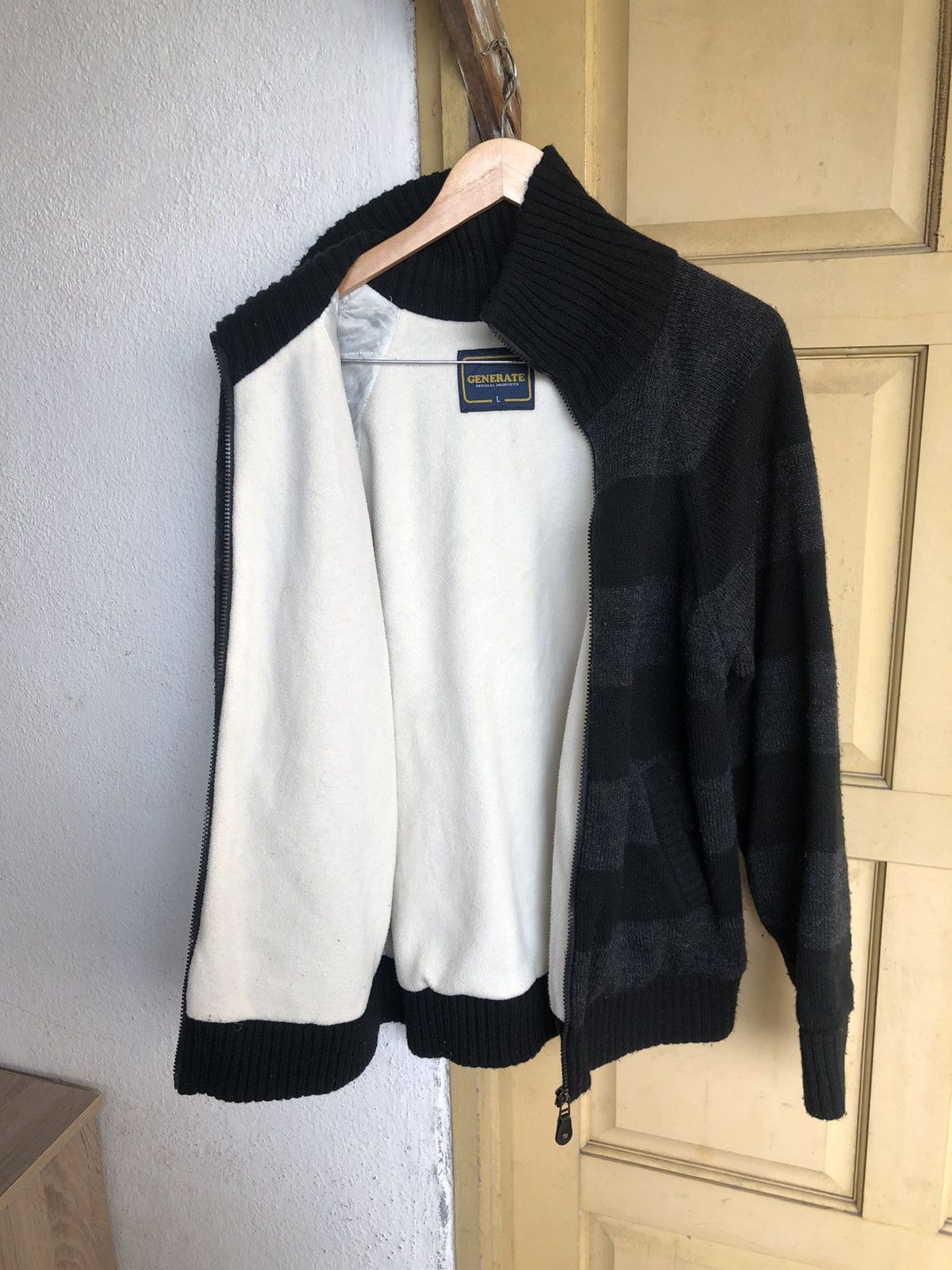 Japanese Brand GENERATE Stripes Minimalist Knit Warm Sweater Size US L / EU 52-54 / 3 - 12 Thumbnail