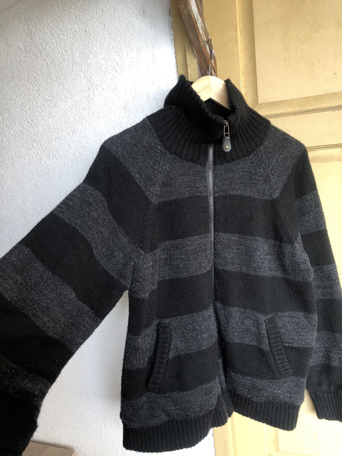 Japanese Brand GENERATE Stripes Minimalist Knit Warm Sweater Size US L / EU 52-54 / 3 - 3 Thumbnail