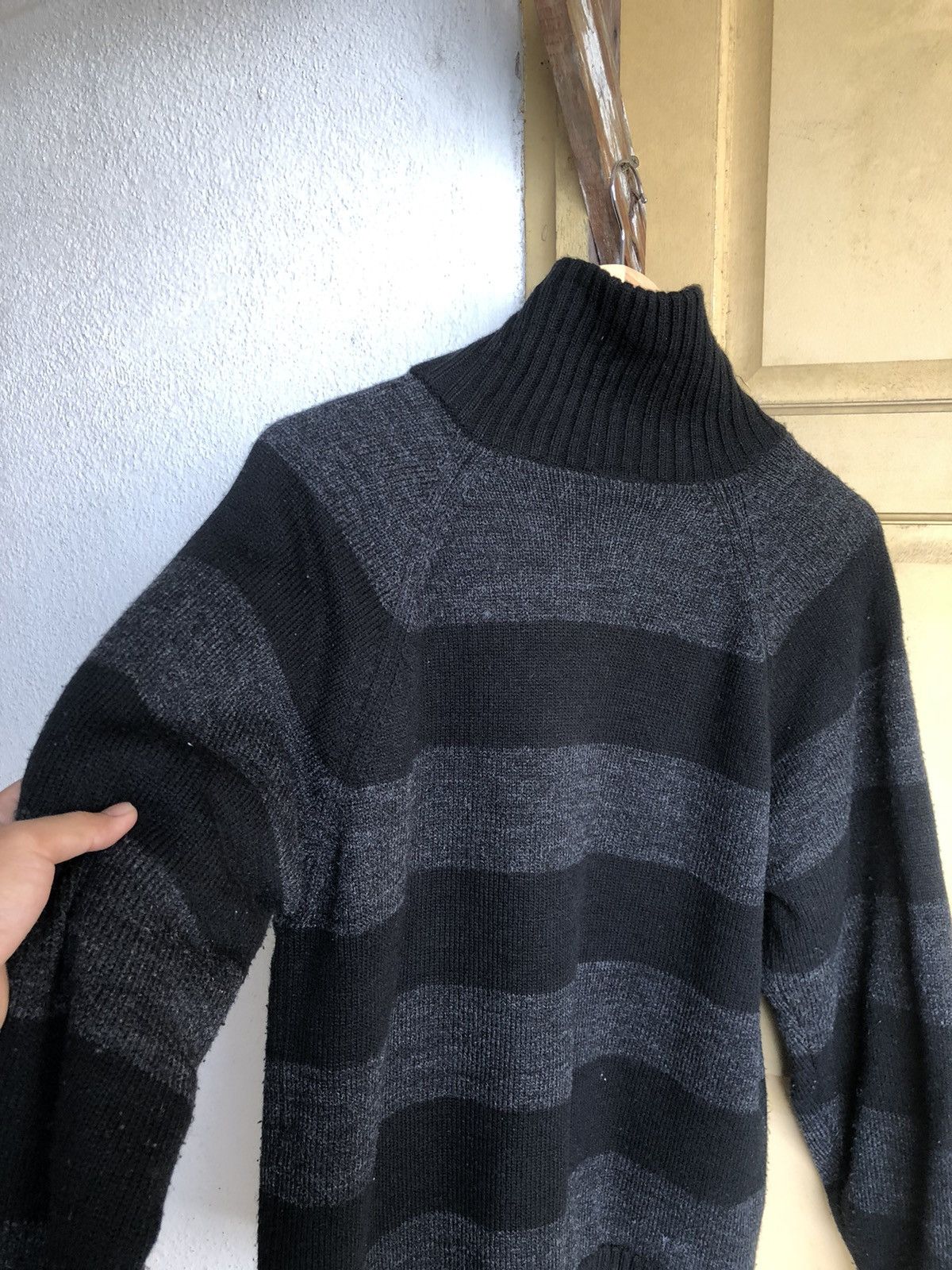 Japanese Brand GENERATE Stripes Minimalist Knit Warm Sweater Size US L / EU 52-54 / 3 - 13 Thumbnail