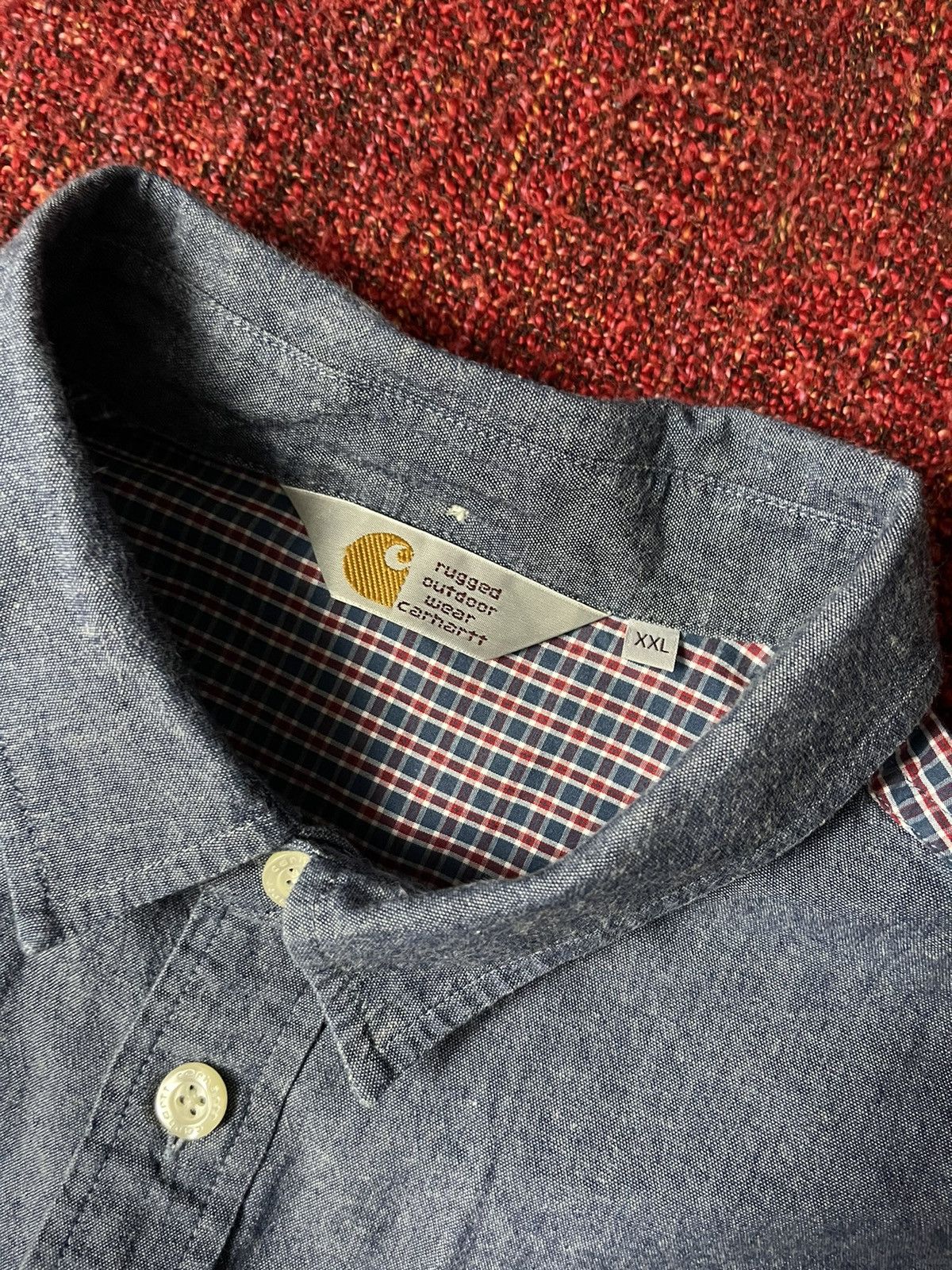 Carhartt × Carhartt Wip × Vintage Carhartt vintage workcore tartan shirt Size US XXL / EU 58 / 5 - 2 Thumbnail