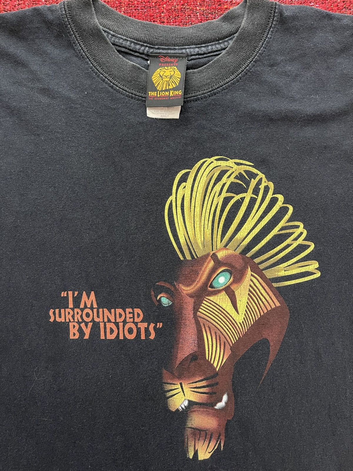 Band Tees × Disney × Vintage Disney Lion King Scar 90s t-shirt Size US S / EU 44-46 / 1 - 2 Thumbnail