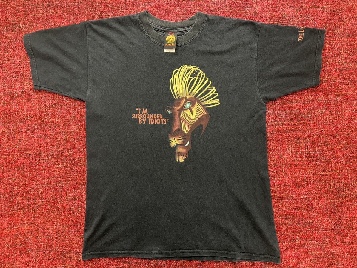 Band Tees × Disney × Vintage Disney Lion King Scar 90s t-shirt Size US S / EU 44-46 / 1 - 1 Thumbnail