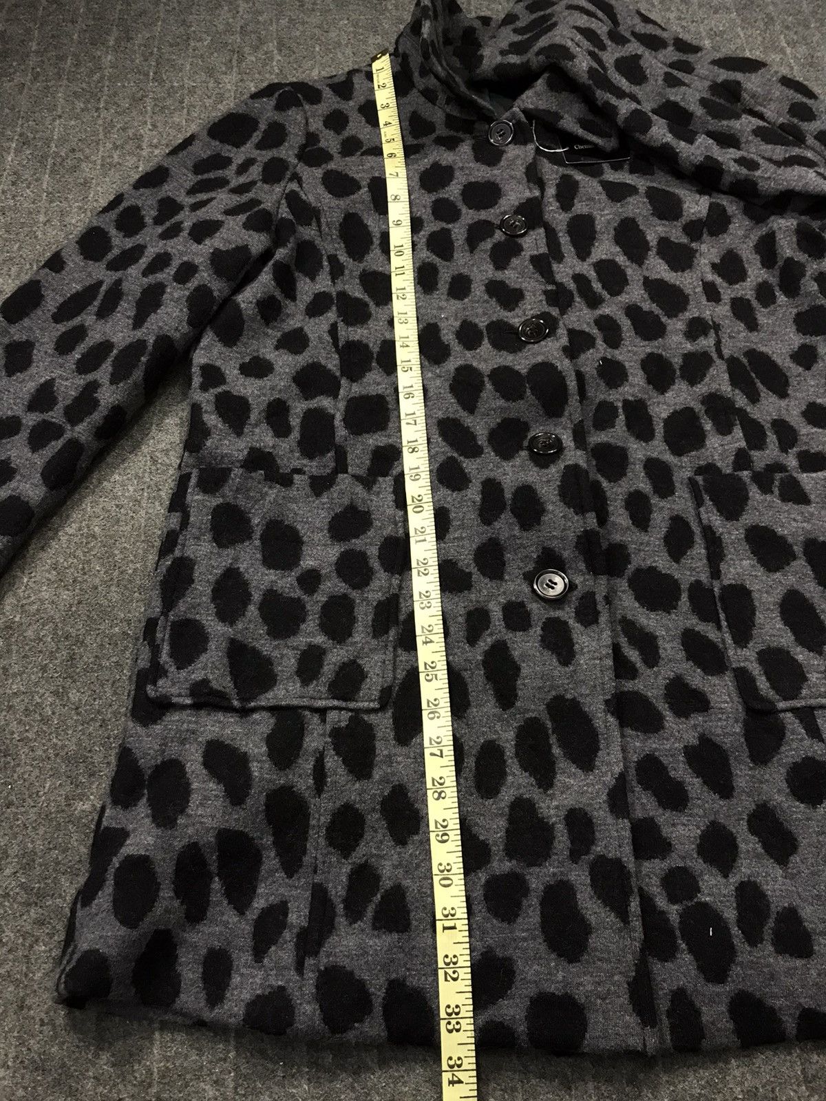 Japanese Brand × Vintage Cheminde Rose Padded Cheetah Luxury Pattern Fluffy Jacket Size L / US 10 / IT 46 - 9 Thumbnail
