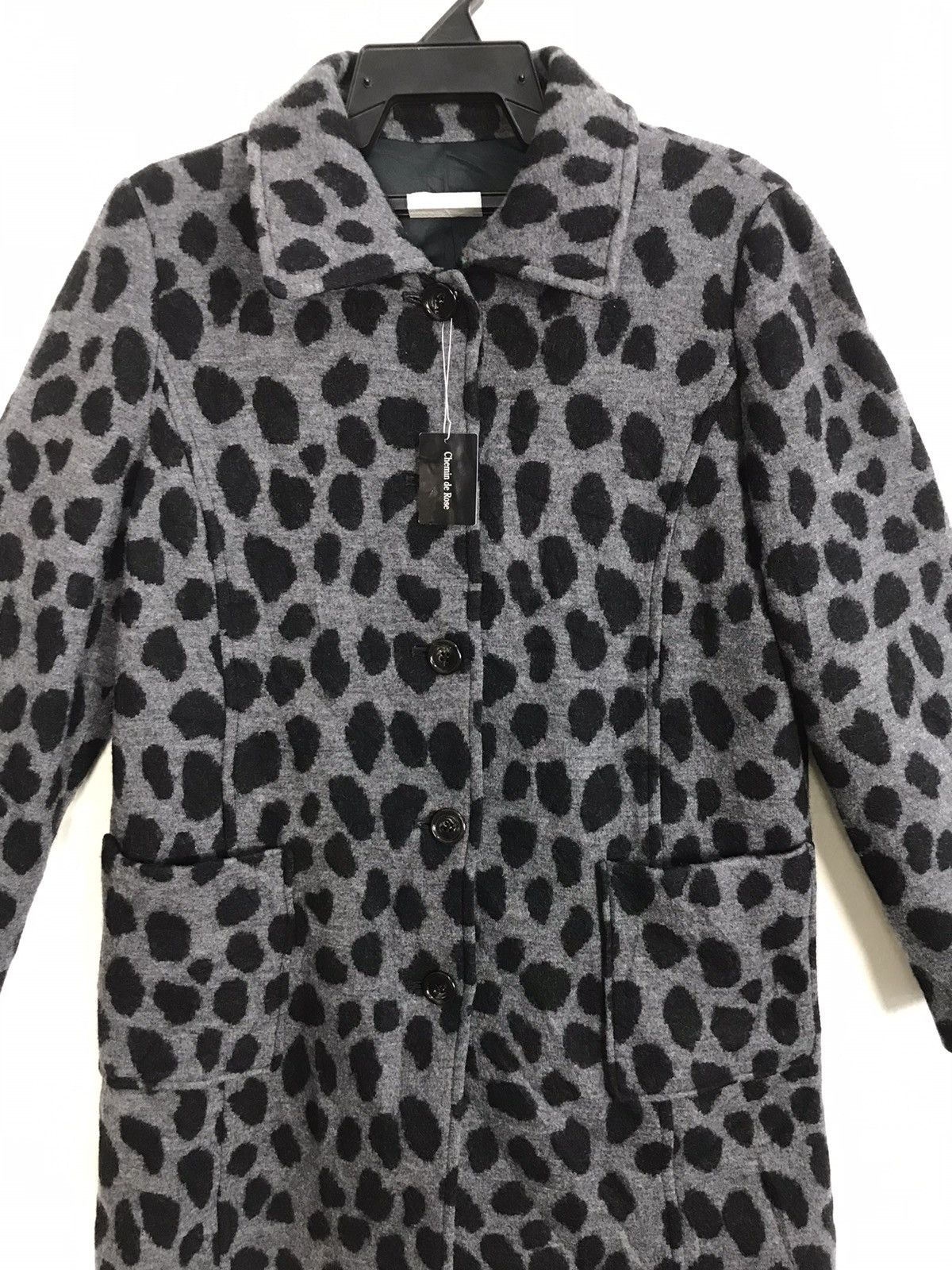 Japanese Brand × Vintage Cheminde Rose Padded Cheetah Luxury Pattern Fluffy Jacket Size L / US 10 / IT 46 - 3 Thumbnail