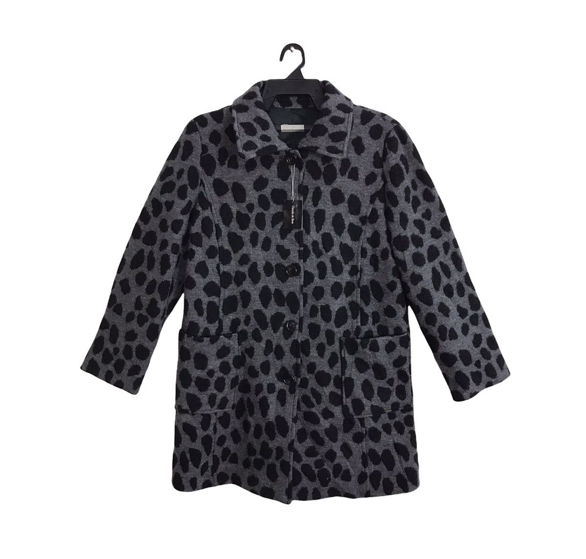 Japanese Brand × Vintage Cheminde Rose Padded Cheetah Luxury Pattern Fluffy Jacket Size L / US 10 / IT 46 - 1 Thumbnail