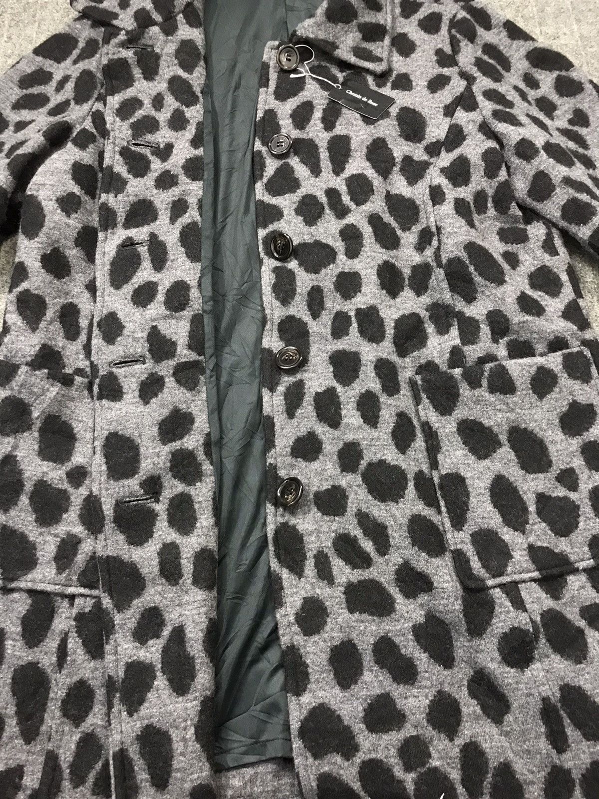 Japanese Brand × Vintage Cheminde Rose Padded Cheetah Luxury Pattern Fluffy Jacket Size L / US 10 / IT 46 - 4 Thumbnail