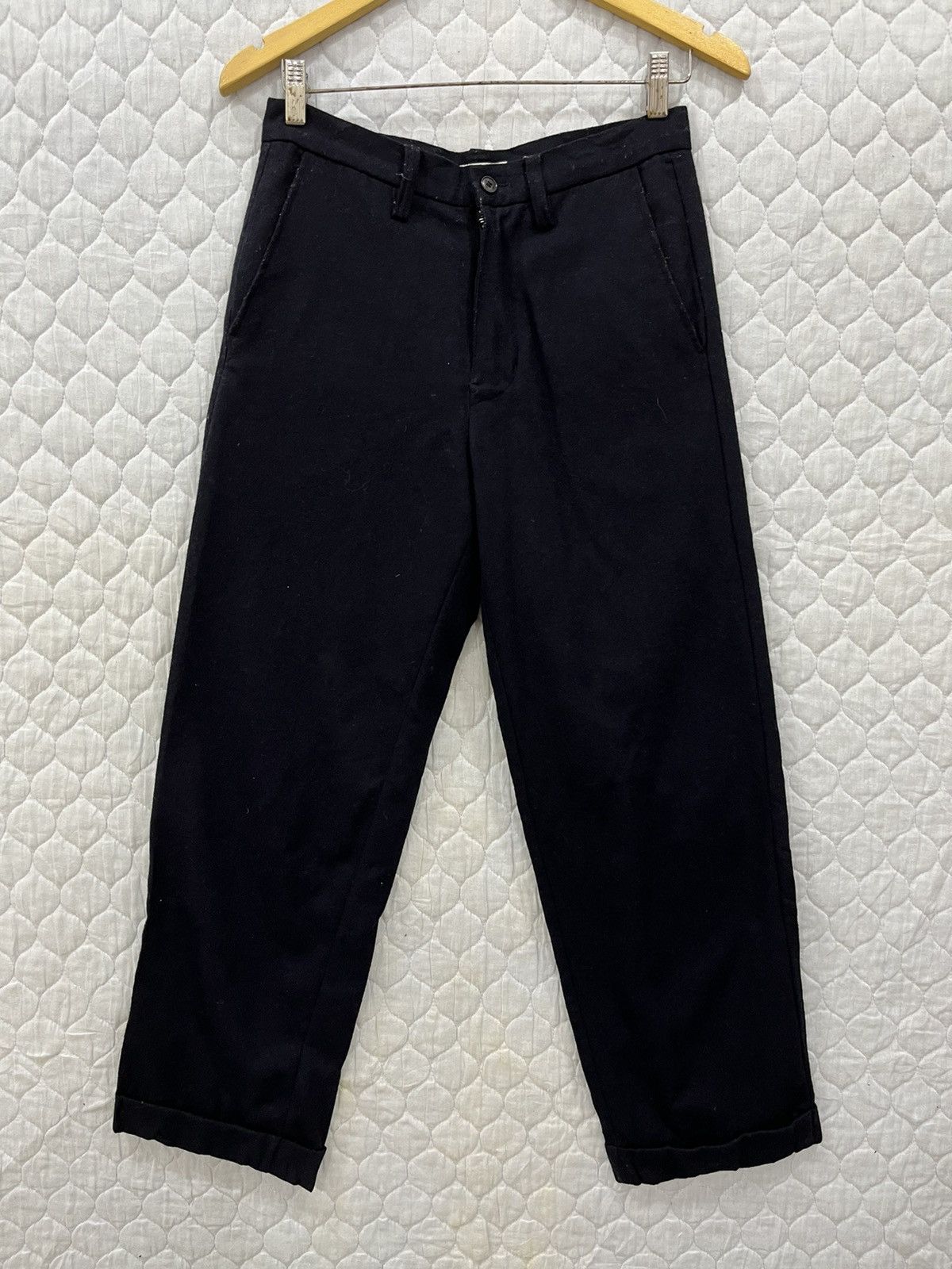 image of Archival Clothing x Issey Miyake (U)Archive Issey Miyake Ne-Net Wool Pants in Black, Men's (Size 29