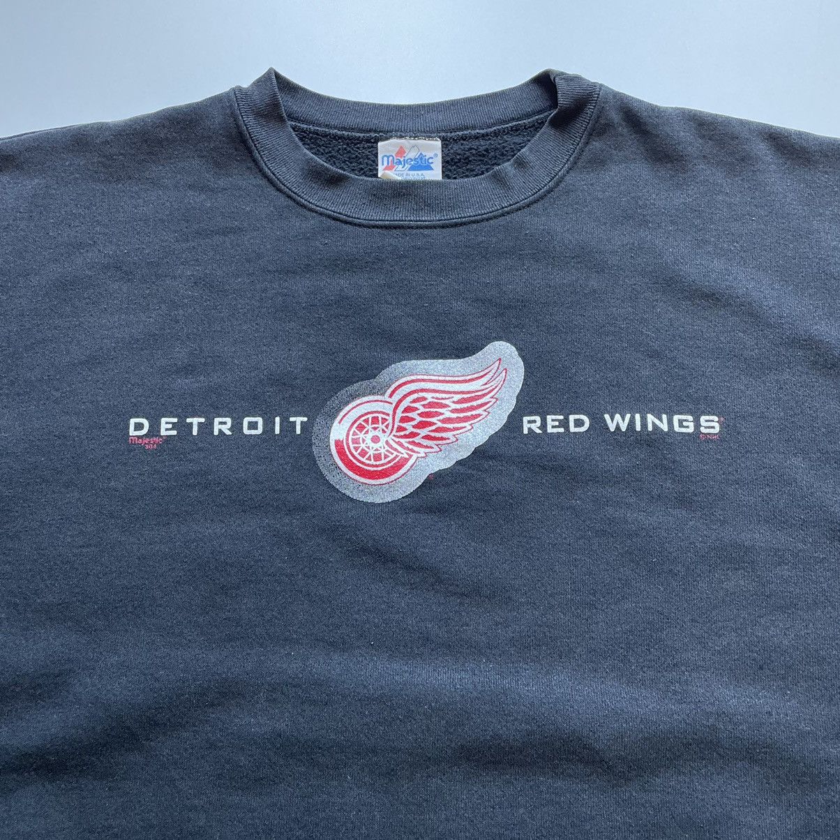NHL Vintage 1990s Detroit Red Wings NHL Graphic Crewneck Mens XL Size US XL / EU 56 / 4 - 2 Thumbnail