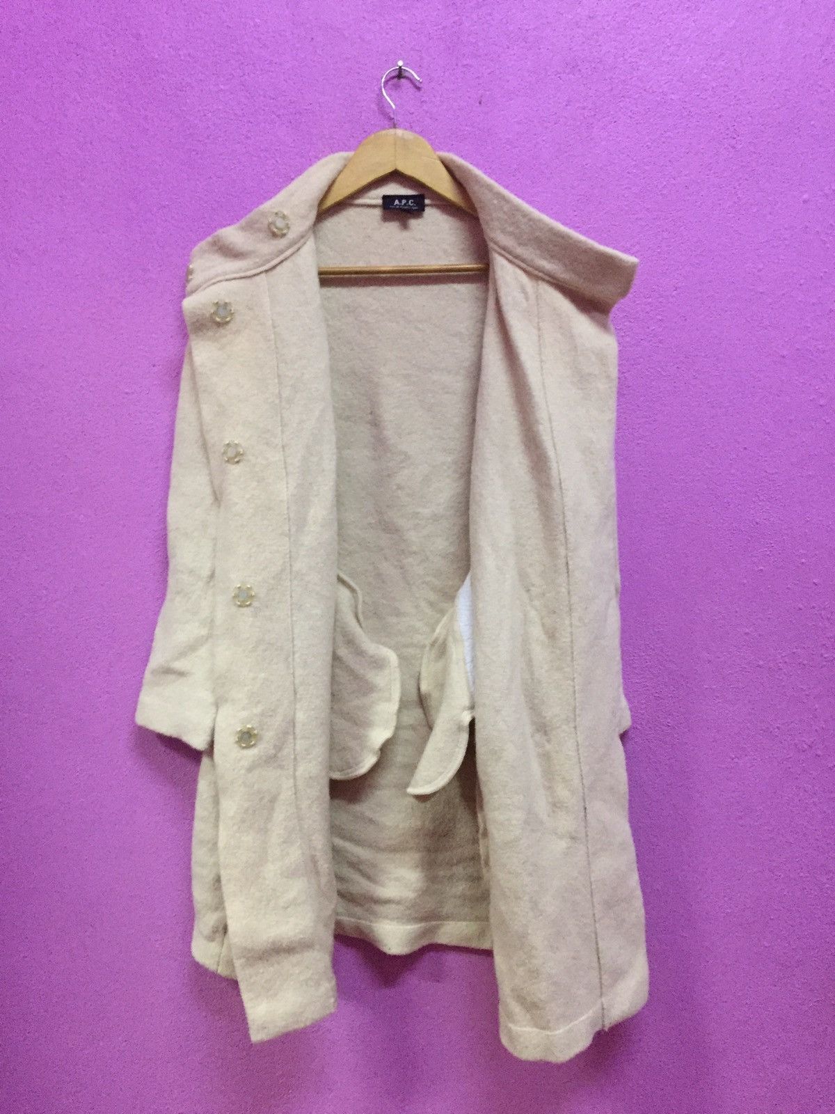 A.P.C. Vintage 90’s A.P.C Wool Button Magnetic Long Jackets Size M Size US M / EU 48-50 / 2 - 3 Thumbnail