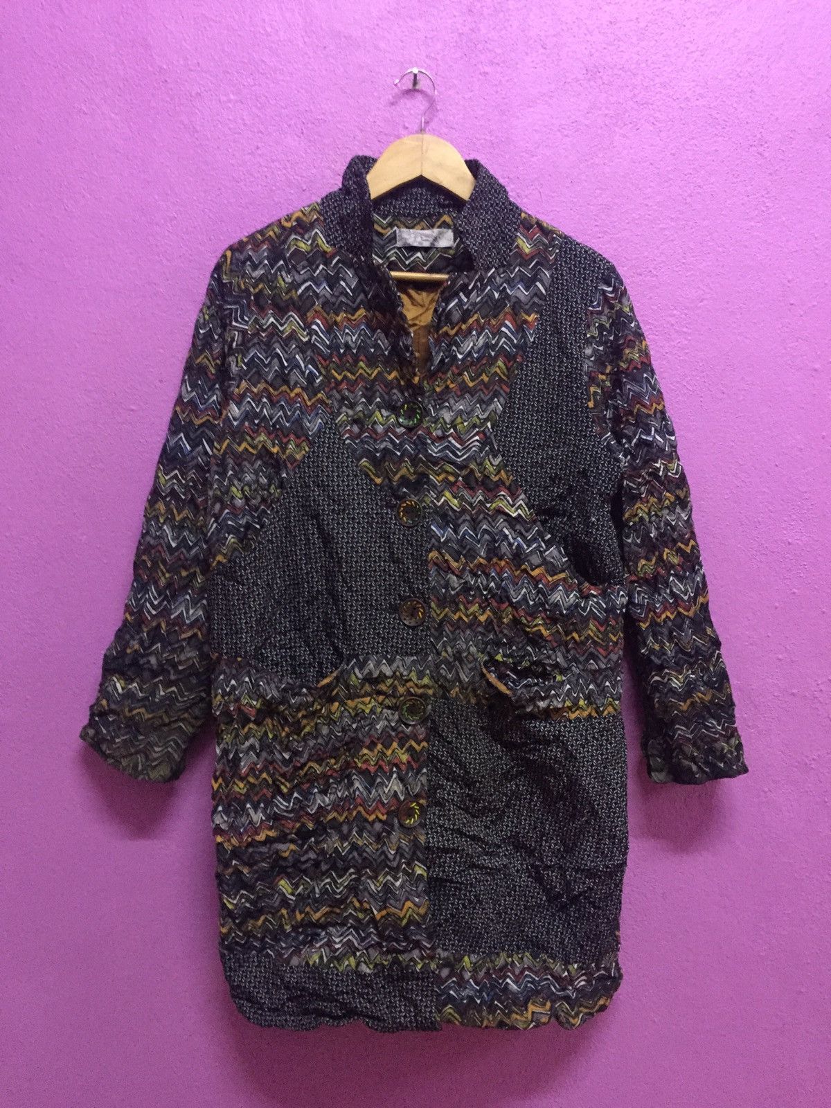 image of Art Patchwork Long Jackets Size M - L, Men's