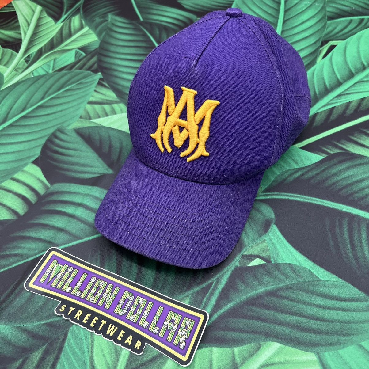 image of Amiri Core Logo Hat in Purple, Men's