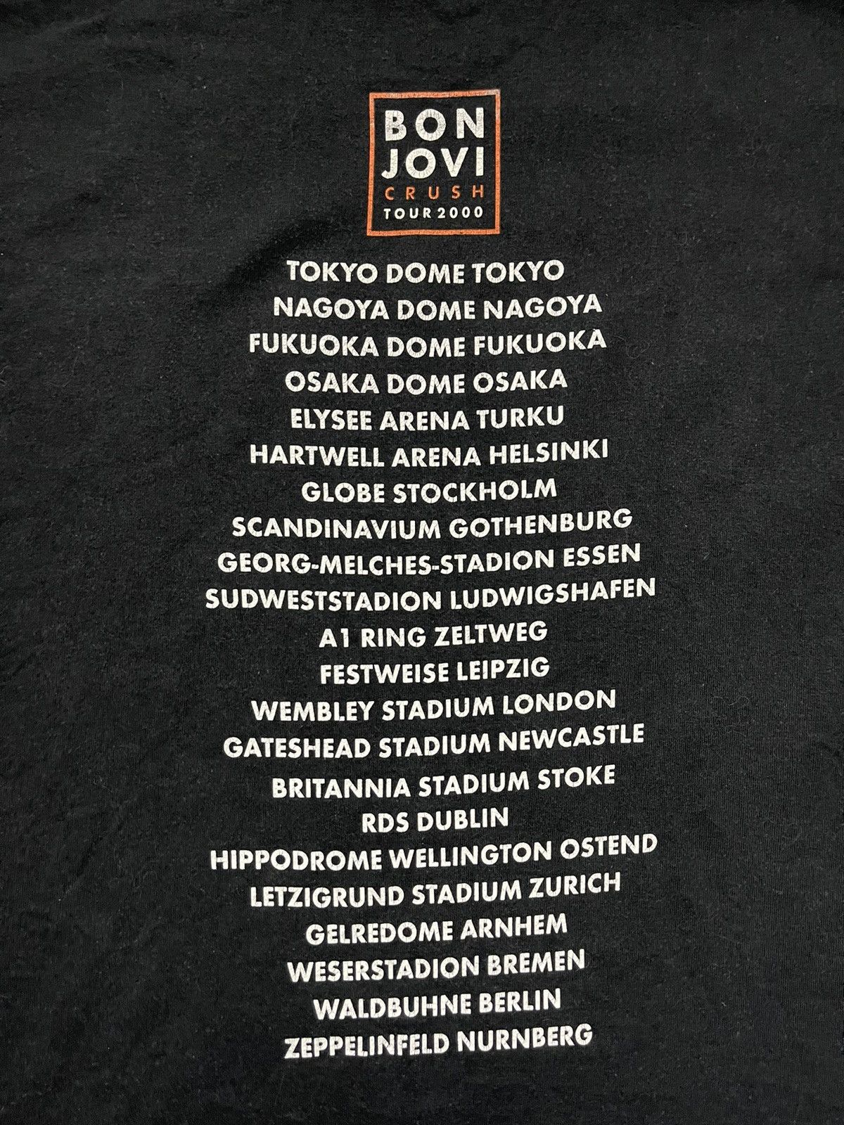 Band Tees × Bon Jovi × Vintage Bon Jovi Crush vintage 2000 tour t-shirt Size US L / EU 52-54 / 3 - 6 Thumbnail