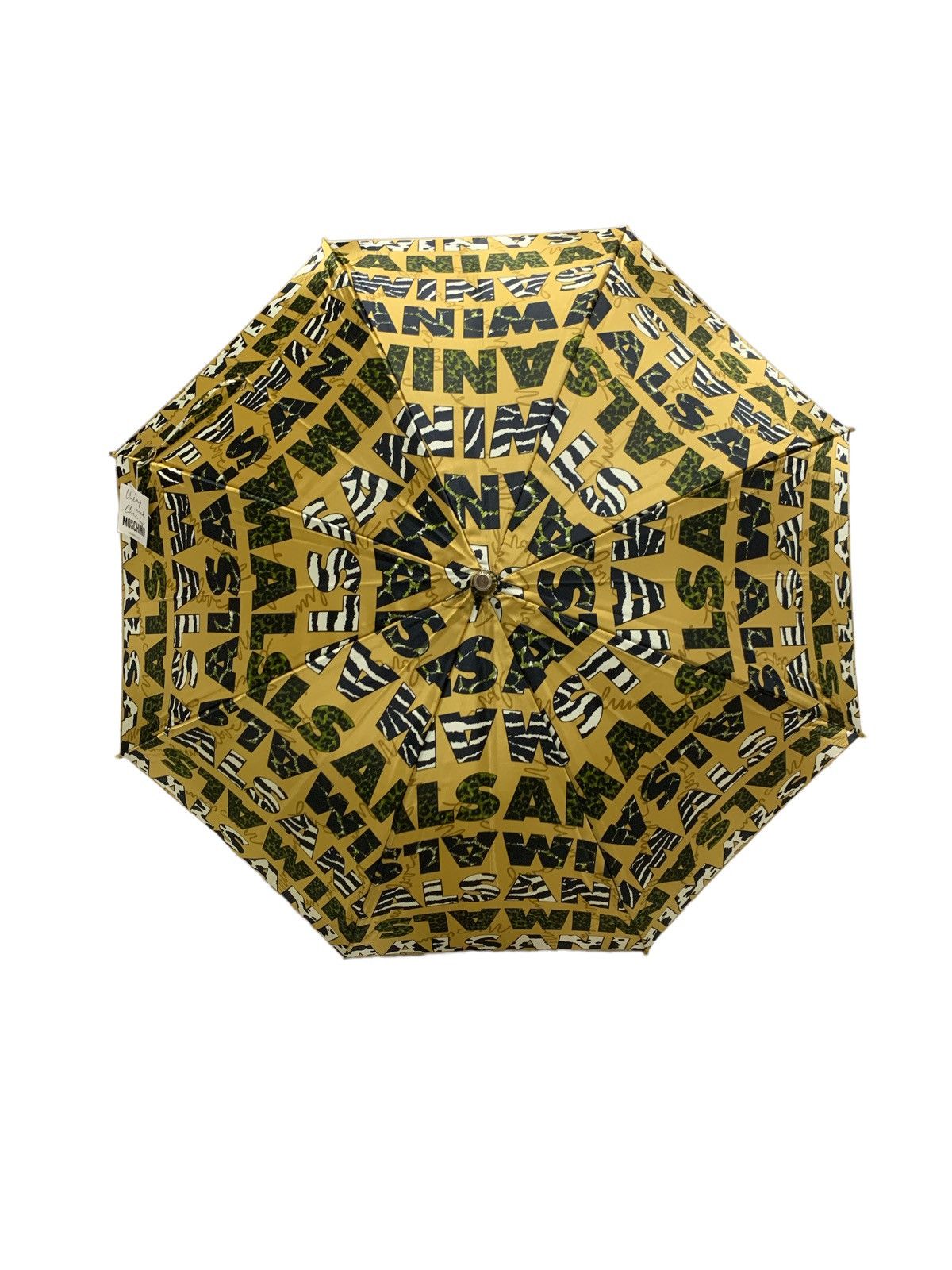 Moschino monogram-print umbrella - Black