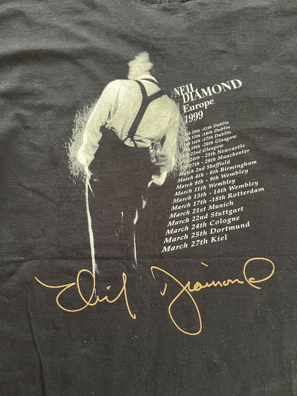 Band Tees × Vintage Neil Diamond vintage 1999 tour t-shirt Size US M / EU 48-50 / 2 - 5 Thumbnail
