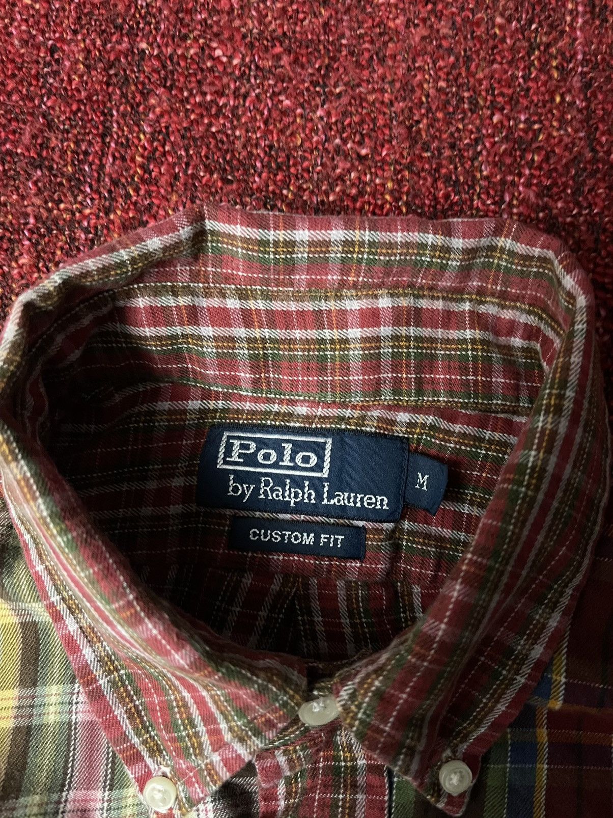 Polo Ralph Lauren vintage 90s rare patchwork shirt