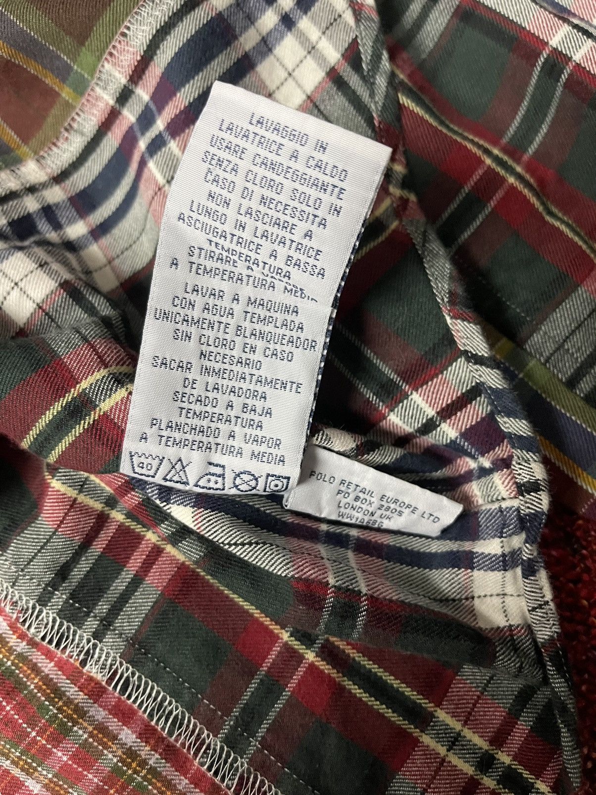 Polo Ralph Lauren vintage 90s rare patchwork shirt
