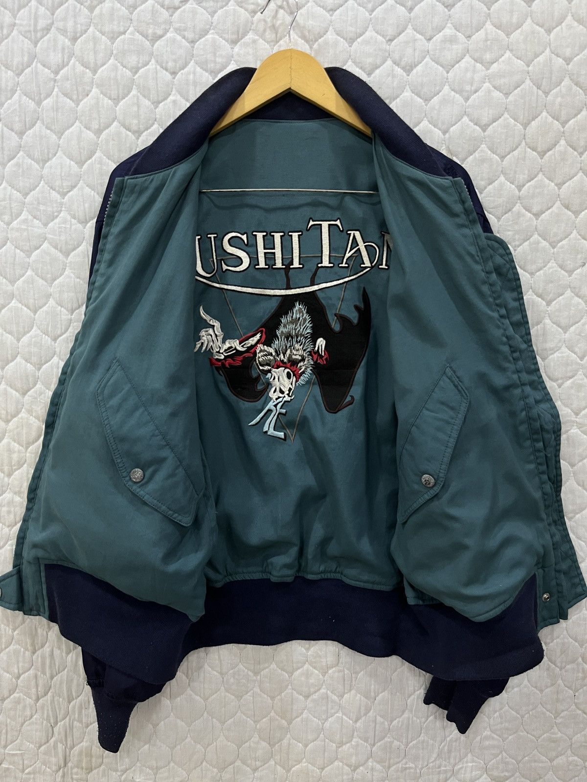 Kadoya (Ww). KUSHITANI RACING RIVERSIBLE BIG LOGO JACKET Size US L / EU 52-54 / 3 - 6 Thumbnail
