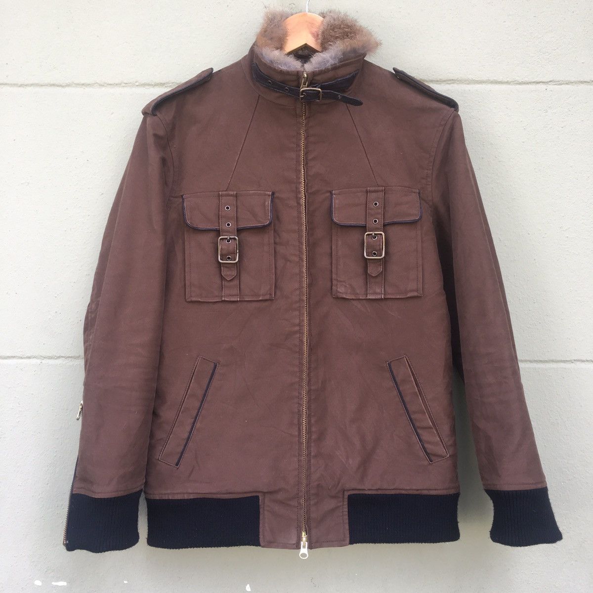 Japanese Brand Made In Japan Abahouse Light Jacket Fur Collar Size US M / EU 48-50 / 2 - 3 Thumbnail
