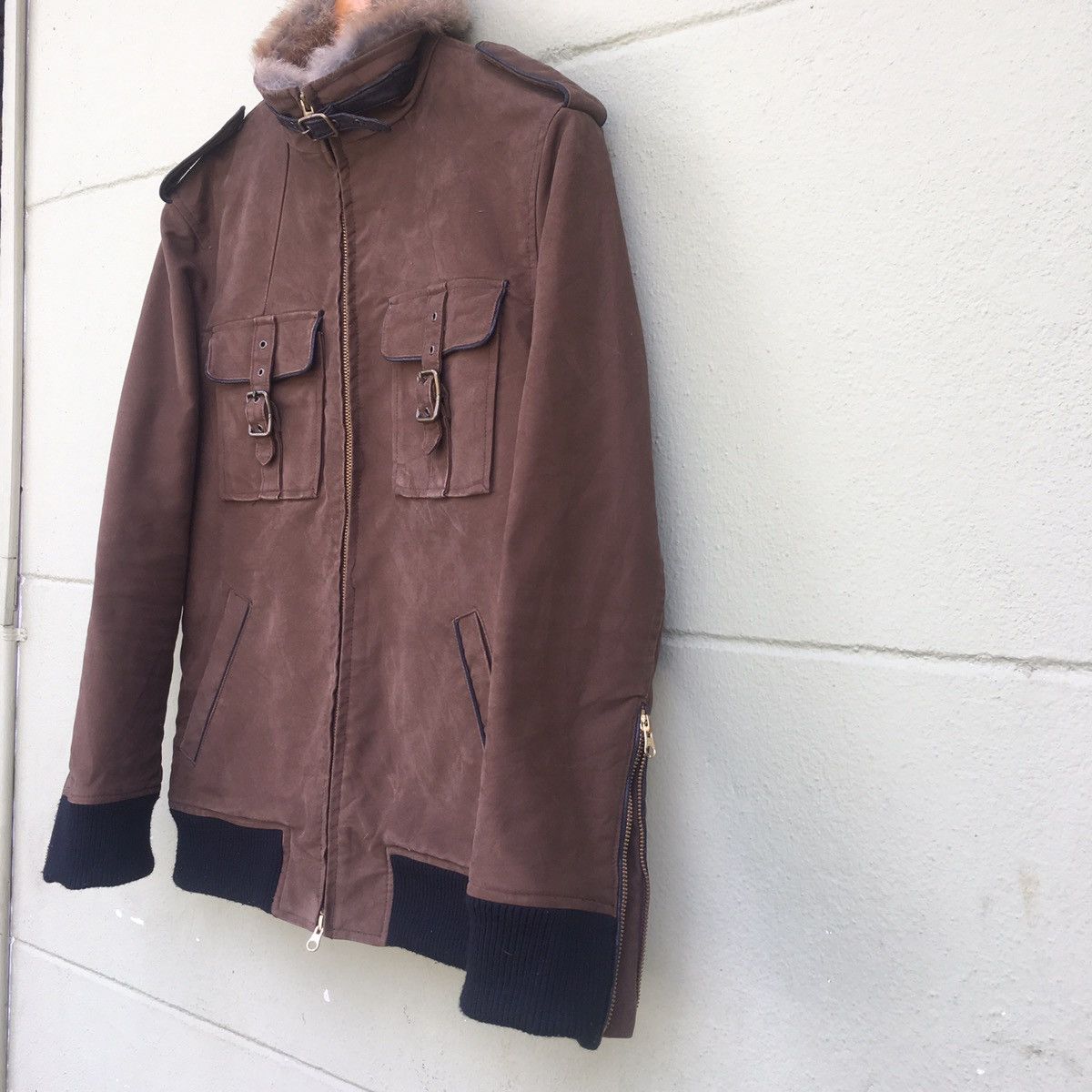 Japanese Brand Made In Japan Abahouse Light Jacket Fur Collar Size US M / EU 48-50 / 2 - 4 Thumbnail